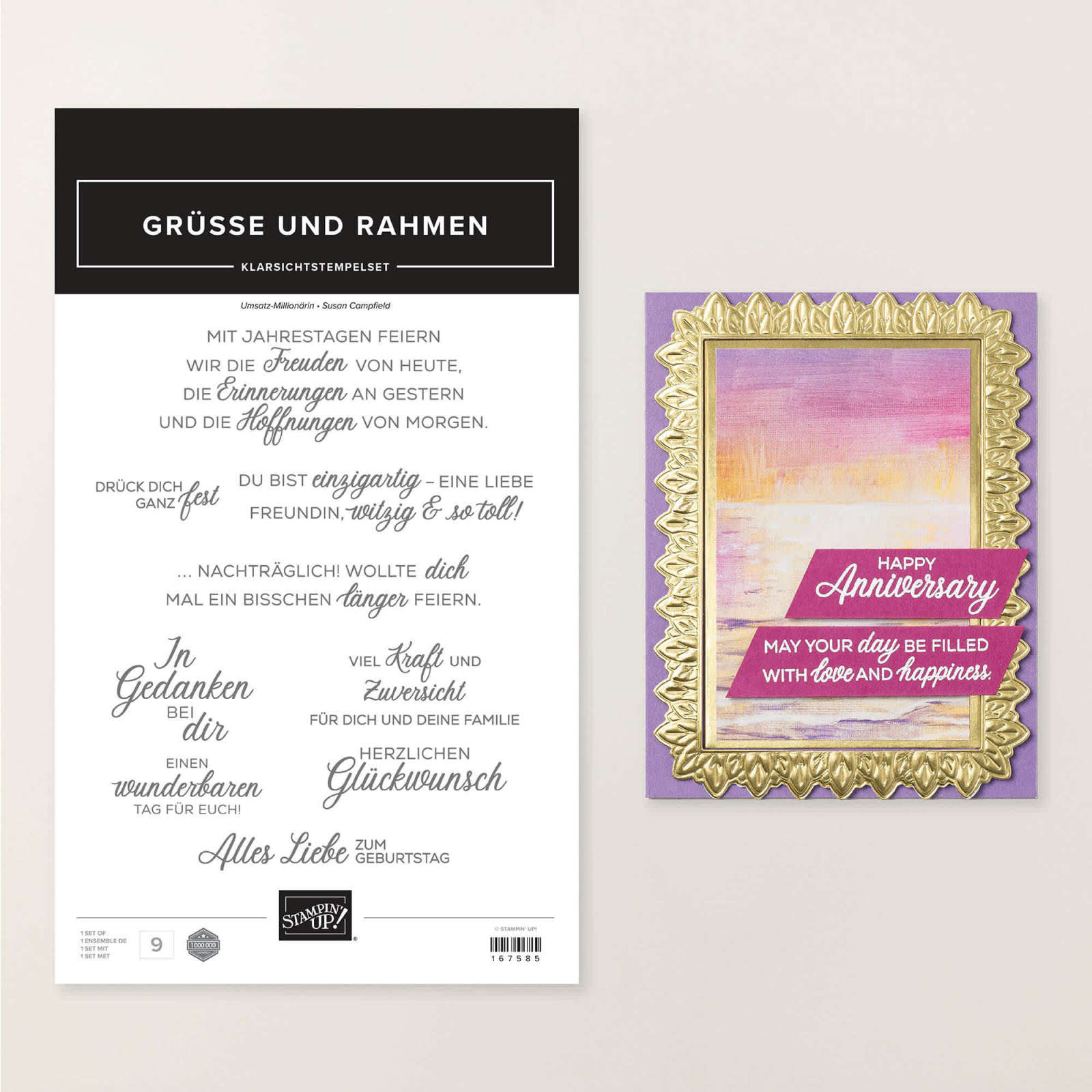 STEMPELSET KLARSICHT GRÜSSE UND RAHMEN (DEUTSCH)
