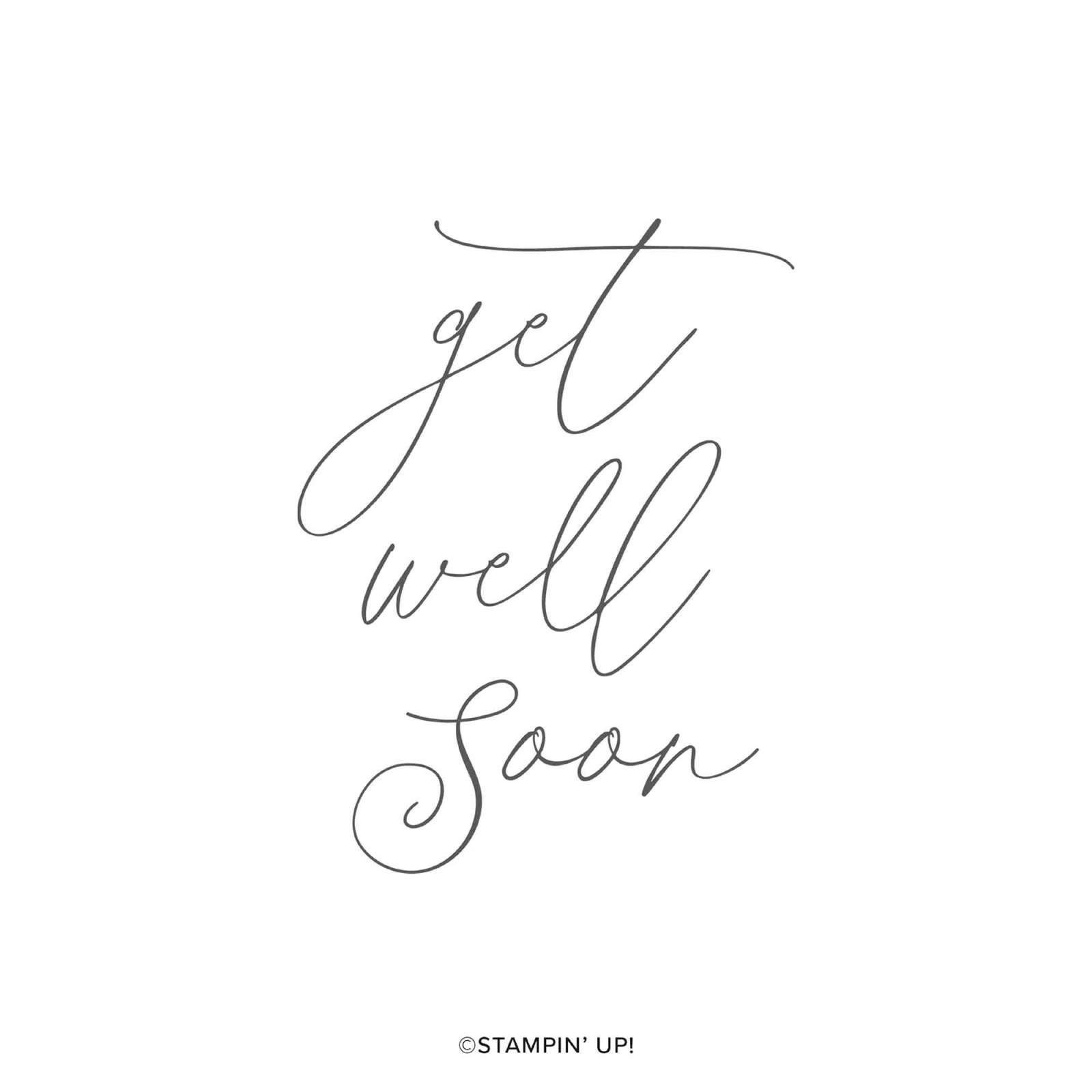 STEMPELSET KLARSICHT GET WELL SOON (ENGLISCH)