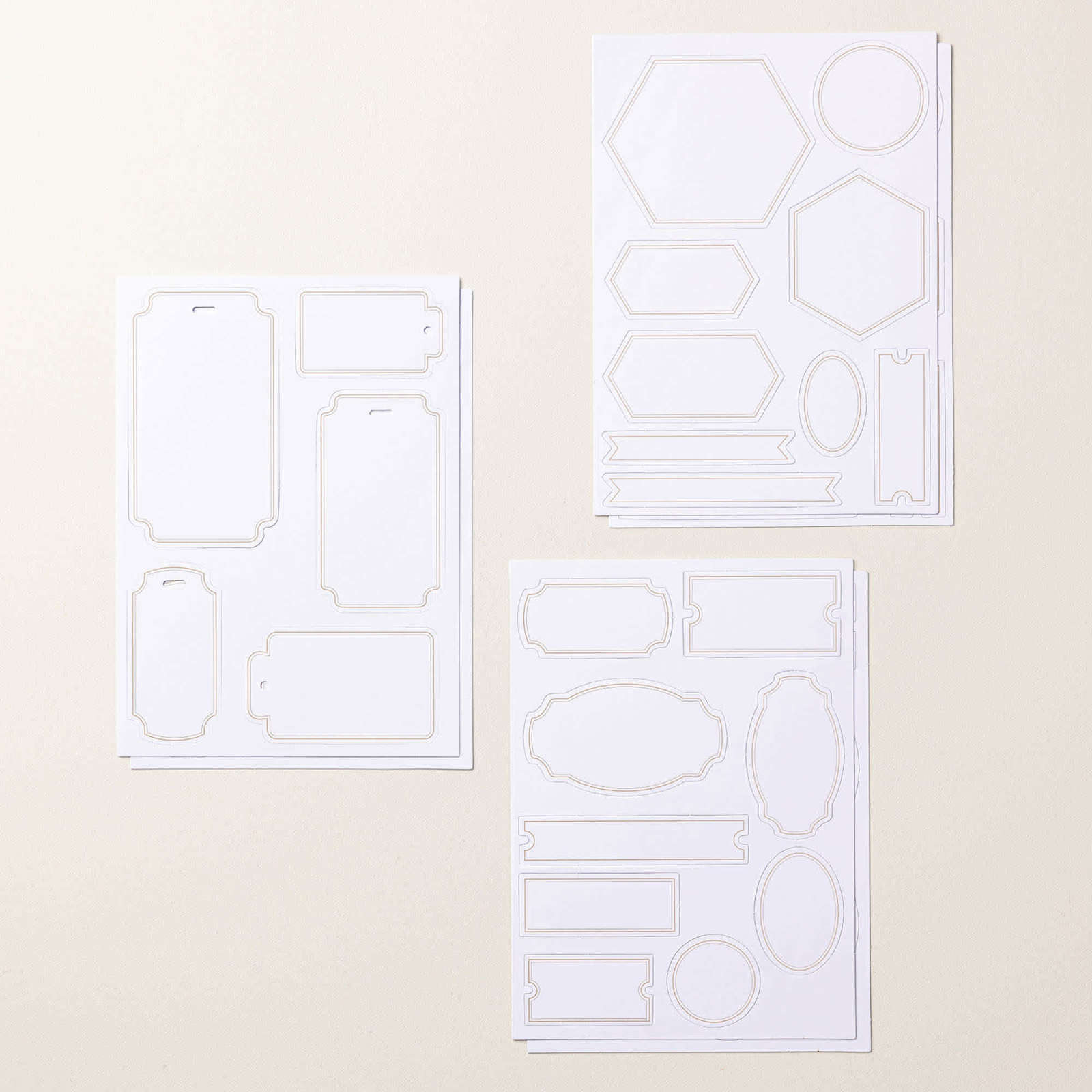 MIX & MATCH ZIERELEMENTE KLASSISCHE ETIKETTEN