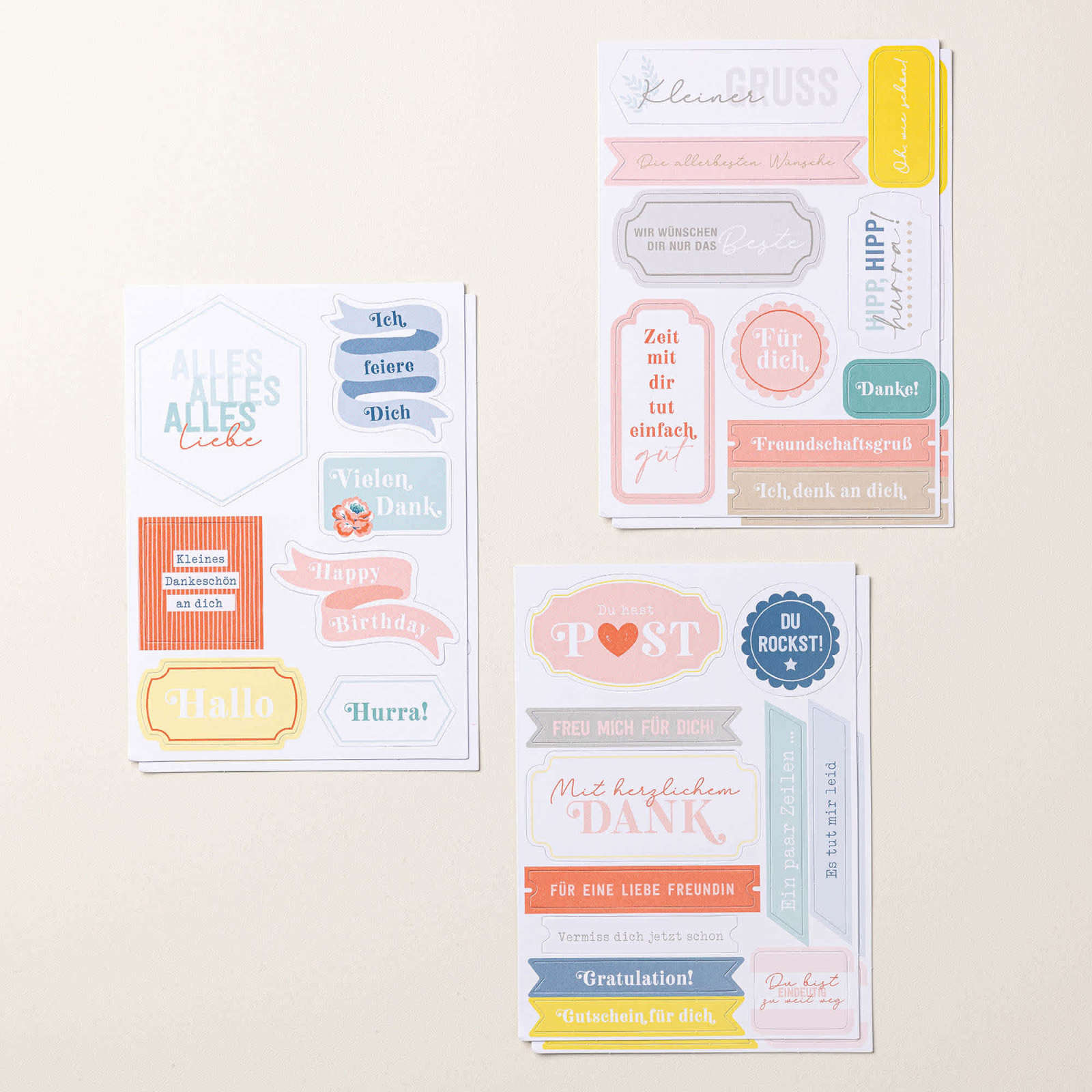 GRÜSSE VON HERZEN MIX & MATCH EPHEMERA PACK (GERMAN)