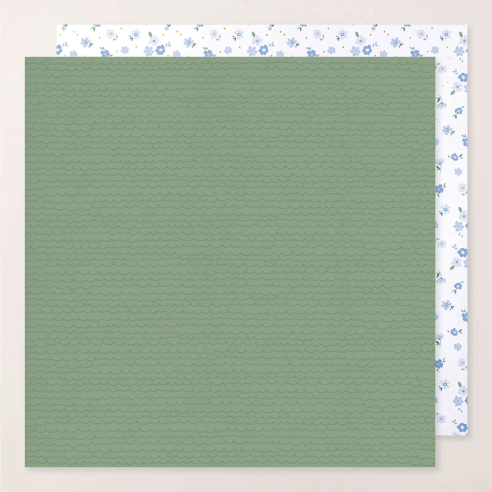 PAPIER DE LA SÉRIE DESIGN SPÉCIALITÉ ÉCHOPPE DE FLEURS ET FEUILLE D’AUTOCOLLANTS (ANGLAIS)