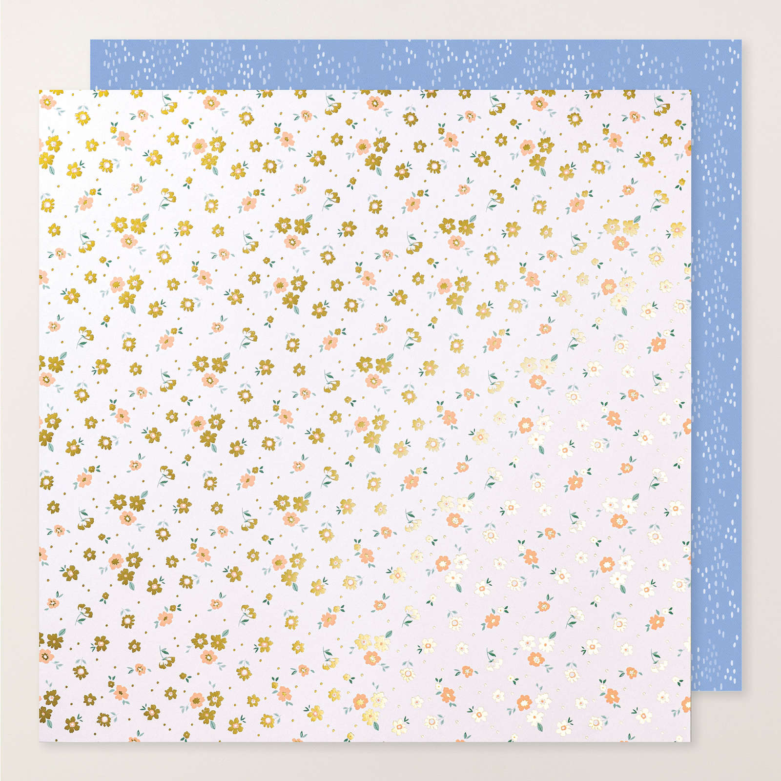PAPIER DE LA SÉRIE DESIGN SPÉCIALITÉ ÉCHOPPE DE FLEURS ET FEUILLE D’AUTOCOLLANTS (ANGLAIS)