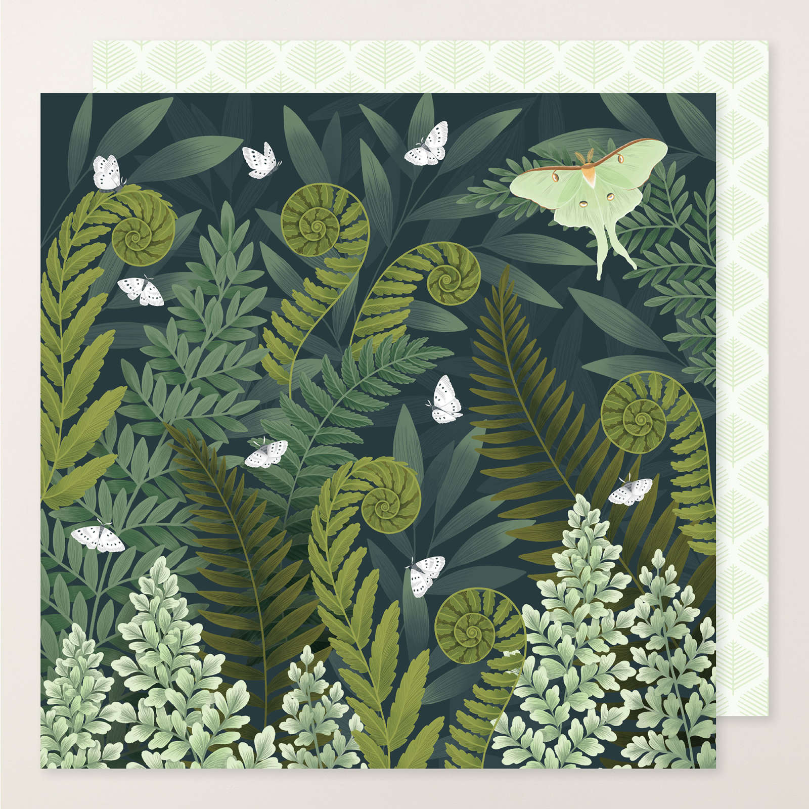 MOONLIT FLORA 12" X 12" (30.5 X 30.5 CM) DESIGNER SERIES PAPER