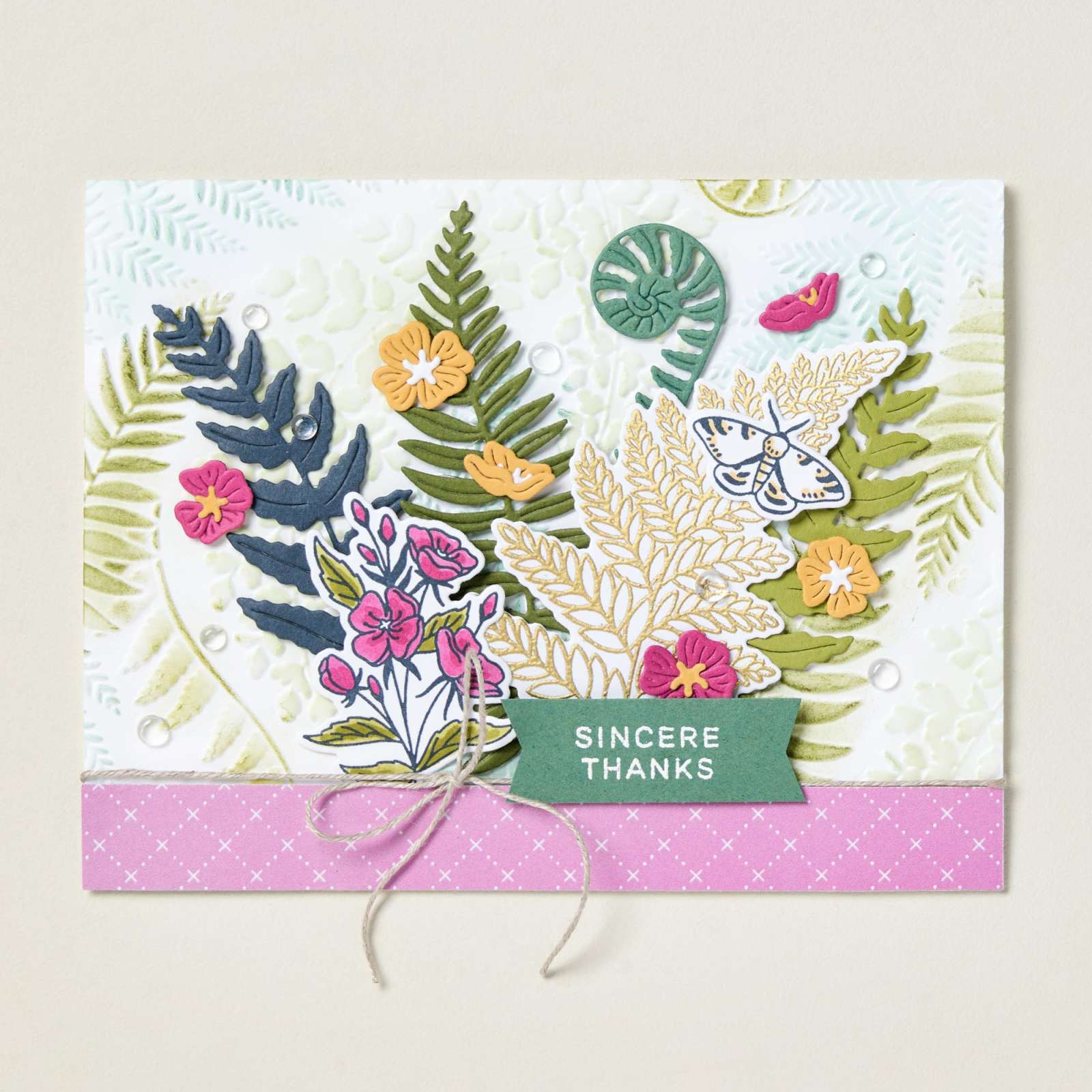 STEMPELSET KLARSICHT FLORA MIT FARN (DEUTSCH)