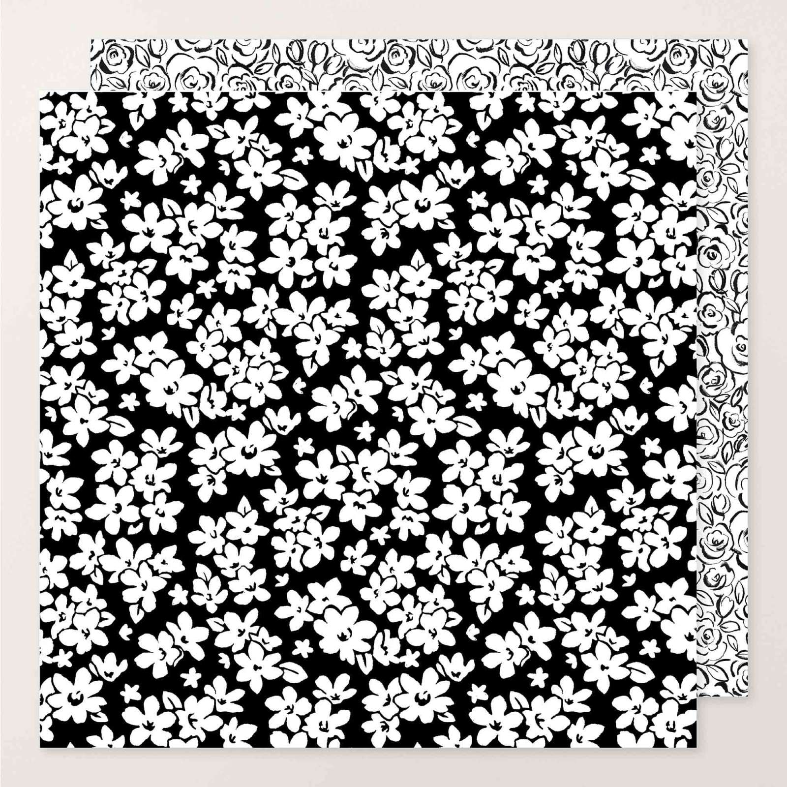 PAPIER DE LA SÉRIE DESIGN 12" X 12" (30,5 X 30,5 CM) CROQUIS DE JARDIN ARTISTIQUE