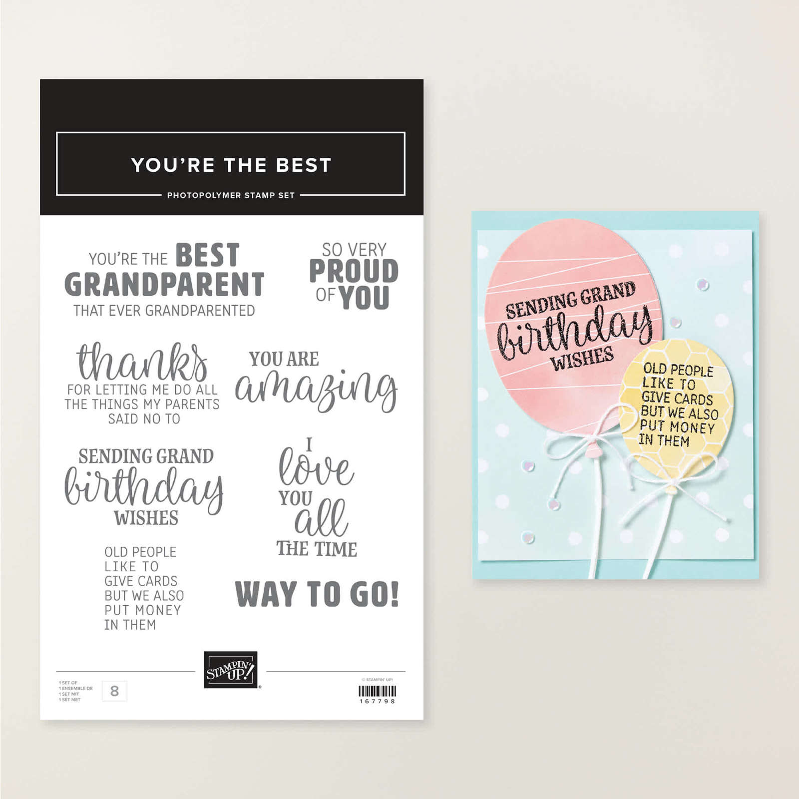YOU'RE THE BEST PHOTOPOLYMER STAMP SET (ENGLISH)