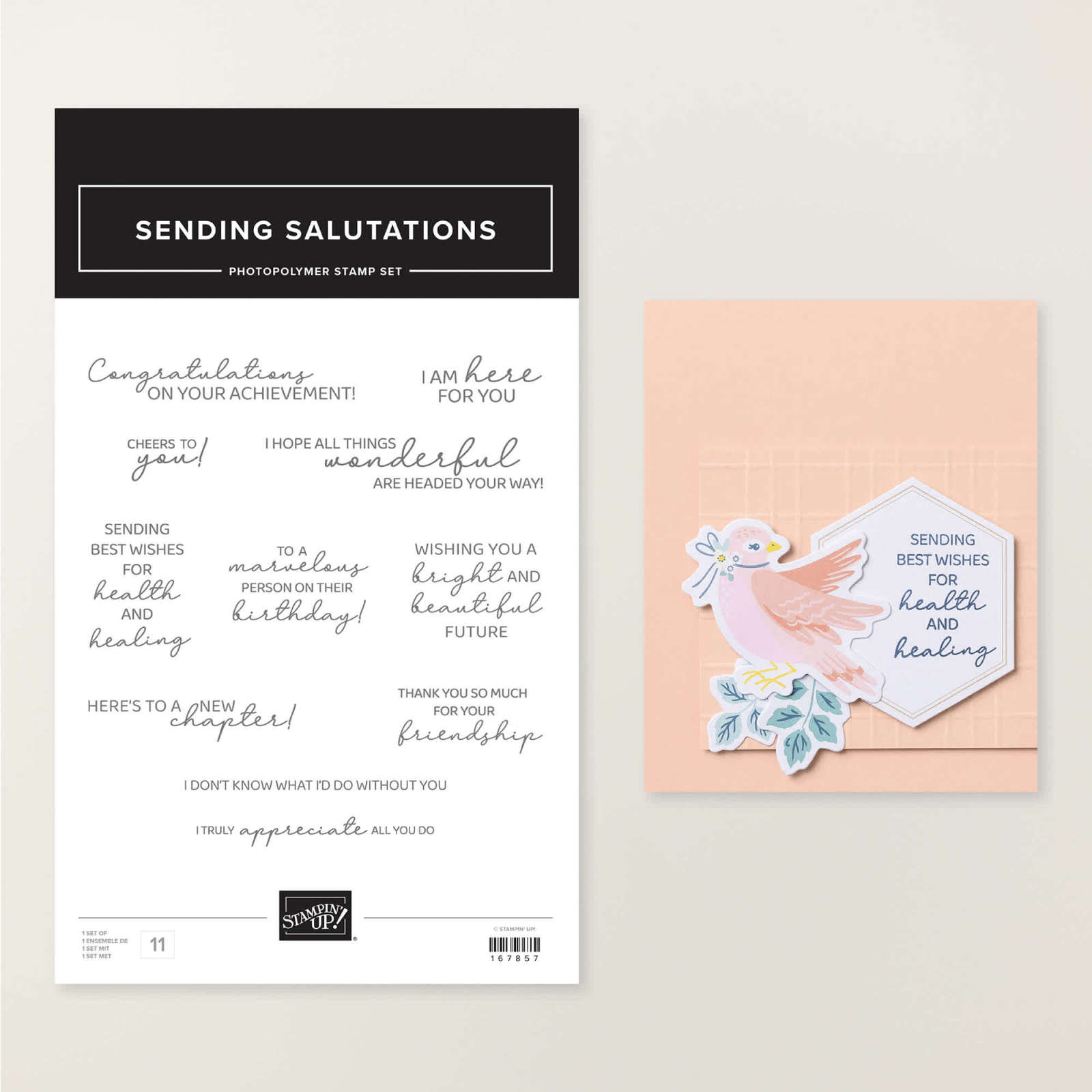 SENDING SALUTATIONS PHOTOPOLYMER STAMP SET (ENGLISH)