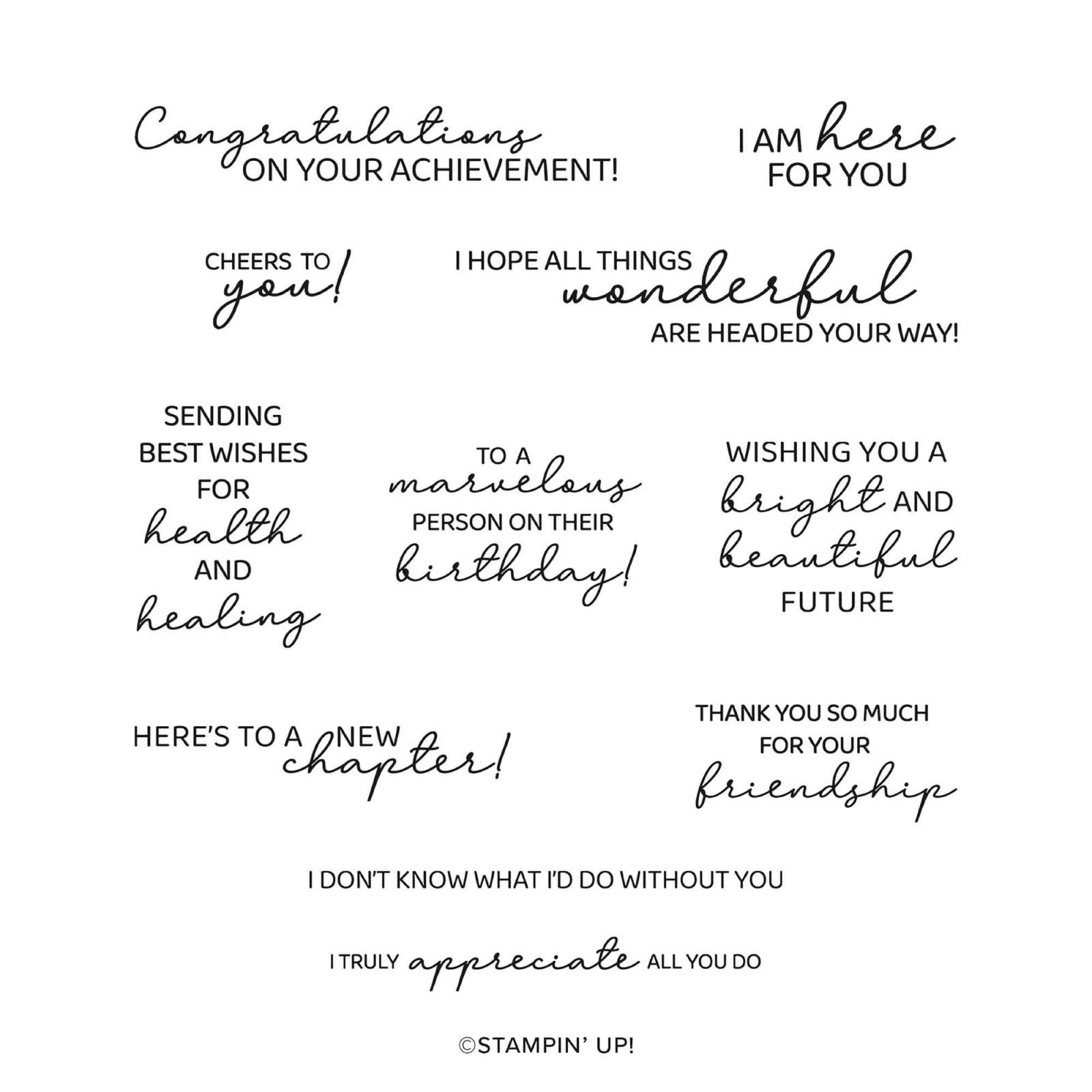 SENDING SALUTATIONS PHOTOPOLYMER STAMP SET (ENGLISH)