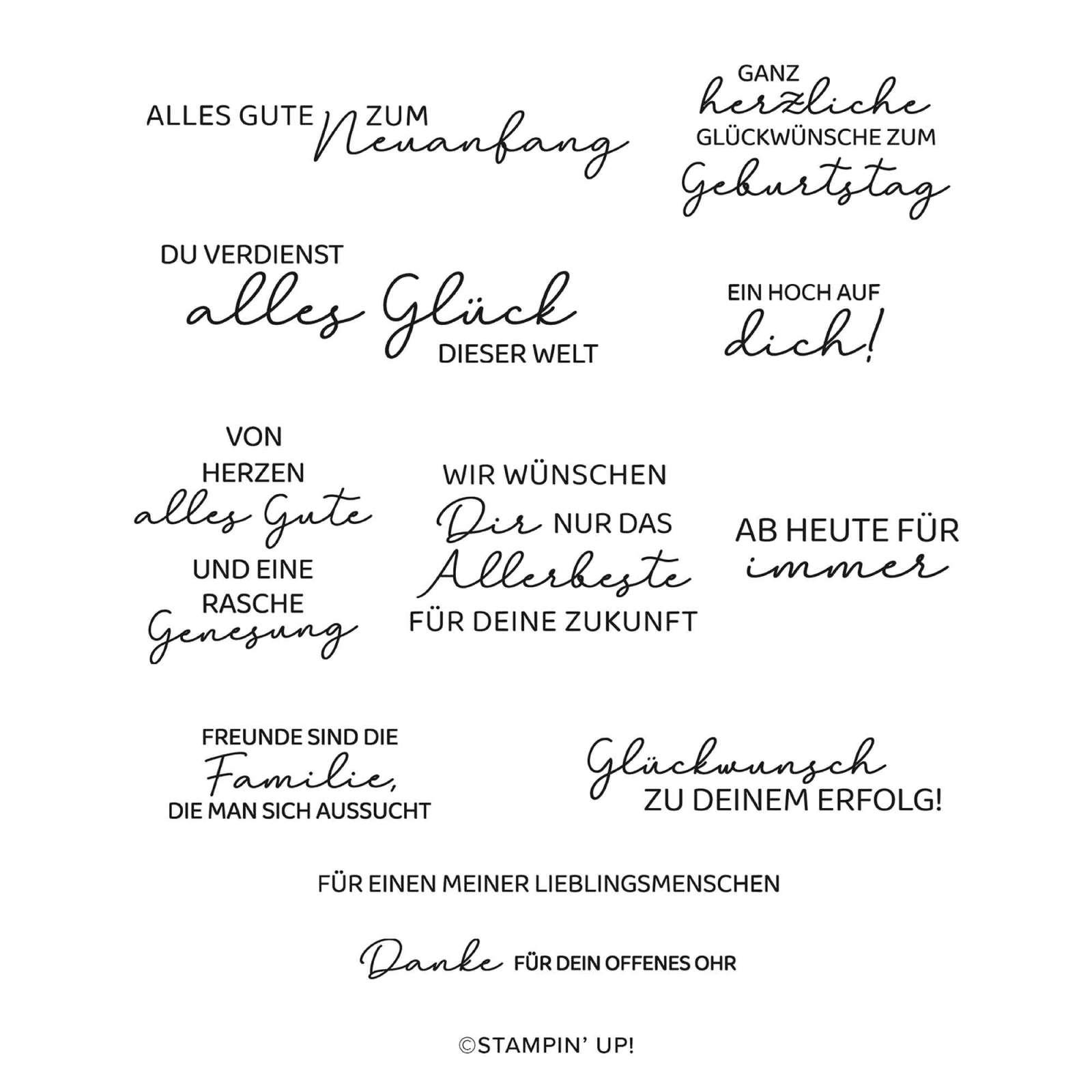 STEMPELSET KLARSICHT EINFACH GUTE GRÜSSE (DEUTSCH)