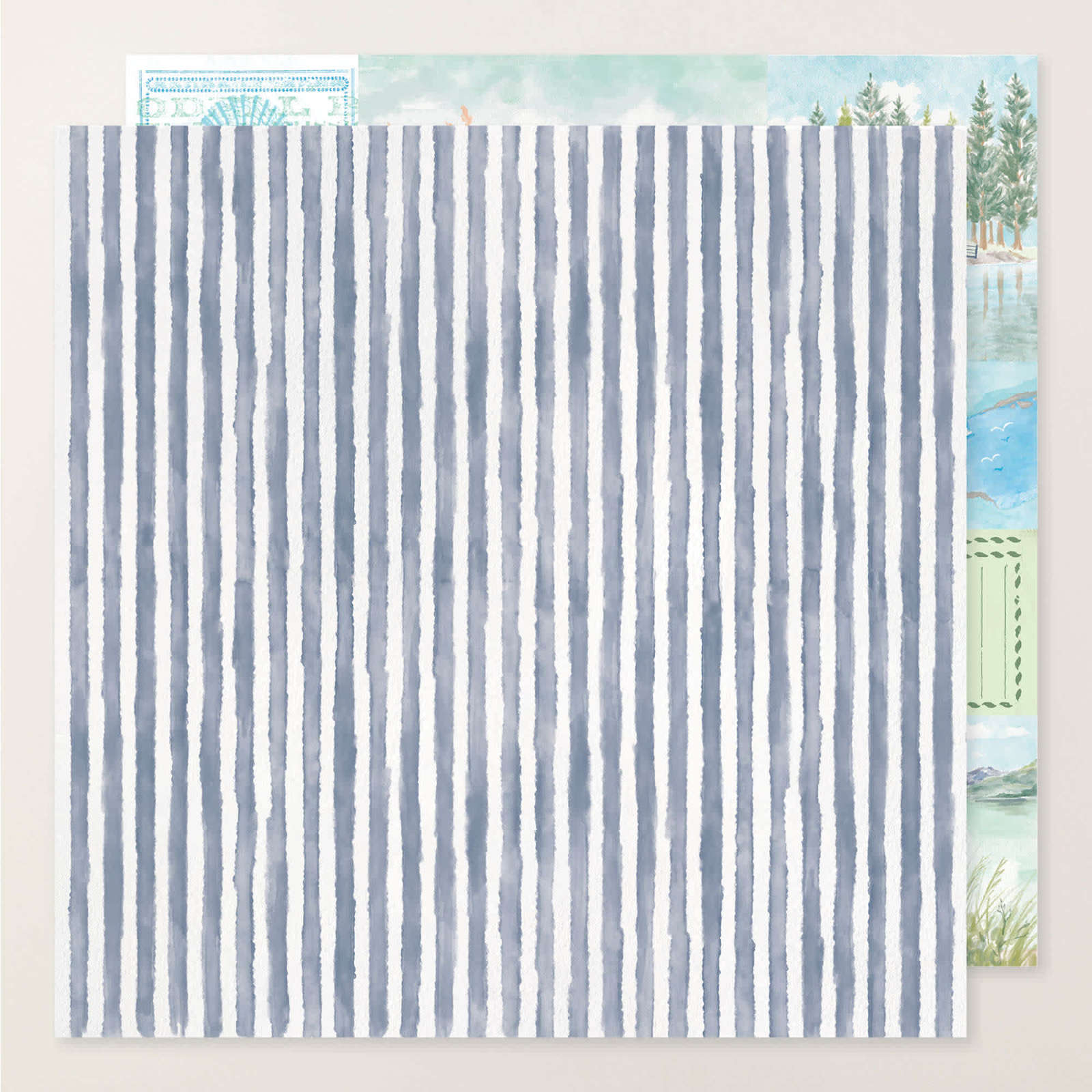 DESIGNERPAPIER 12" X 12" (30,5 X 30,5 CM) AUSZEIT AM MEER