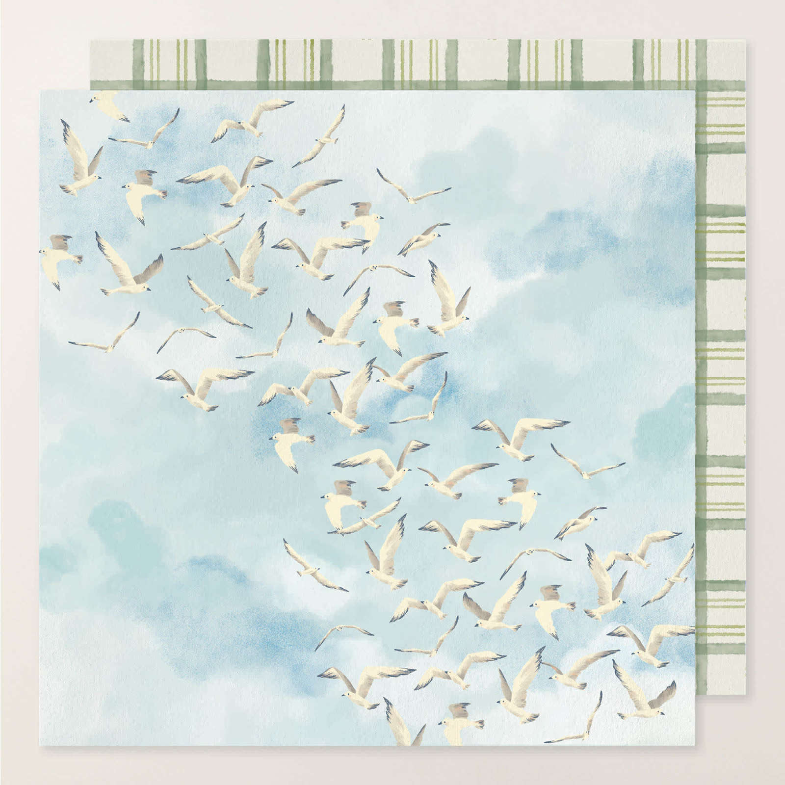 DESIGNERPAPIER 12" X 12" (30,5 X 30,5 CM) AUSZEIT AM MEER