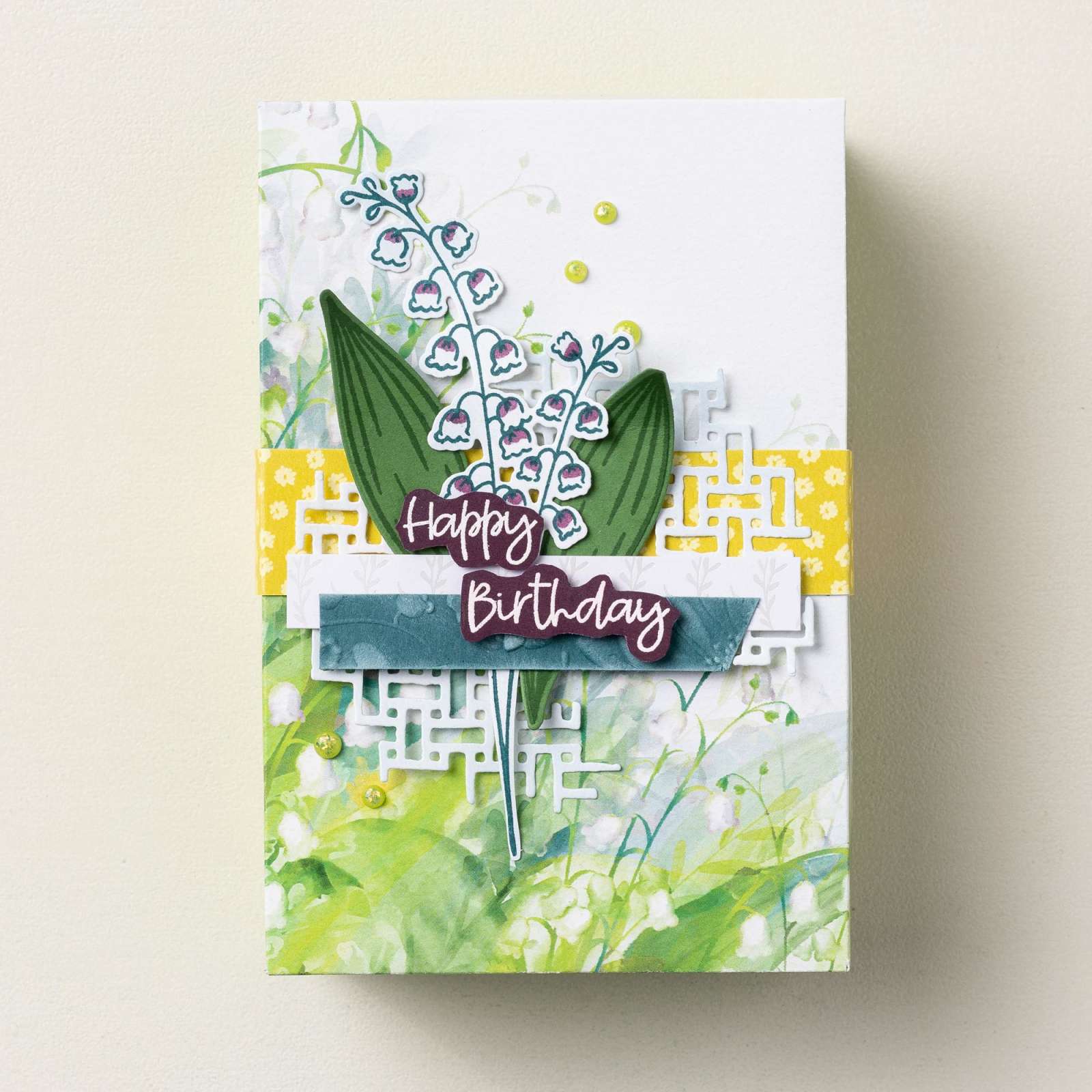 LILY OF THE VALLEY PHOTOPOLYMER STAMP SET (ENGLISH)