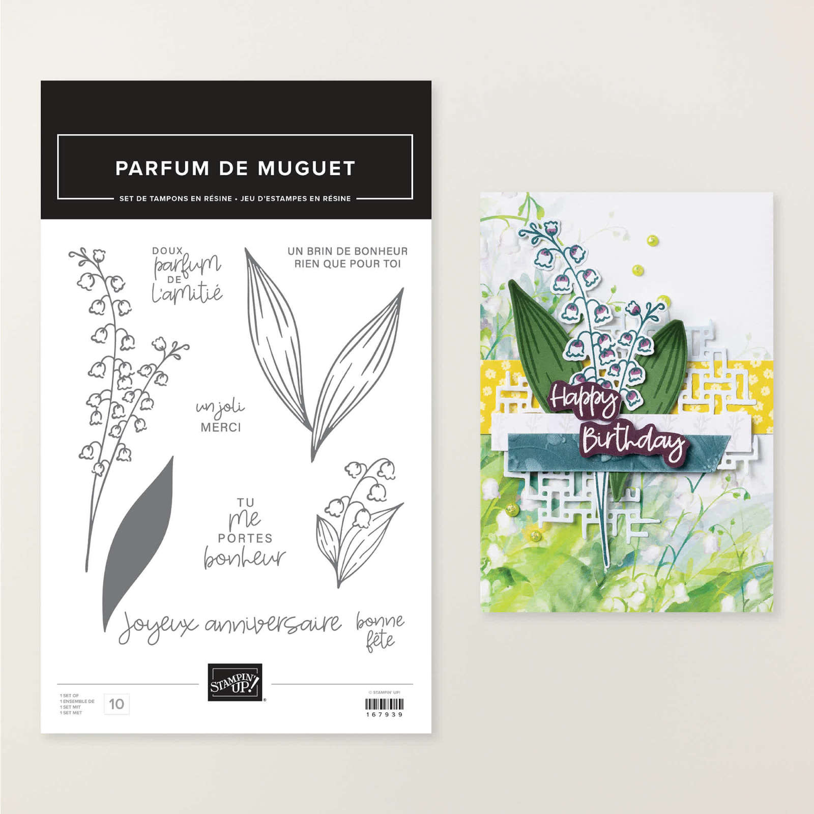 SET DE TAMPONS EN RÉSINE PARFUM DE MUGUET (FRANÇAIS)