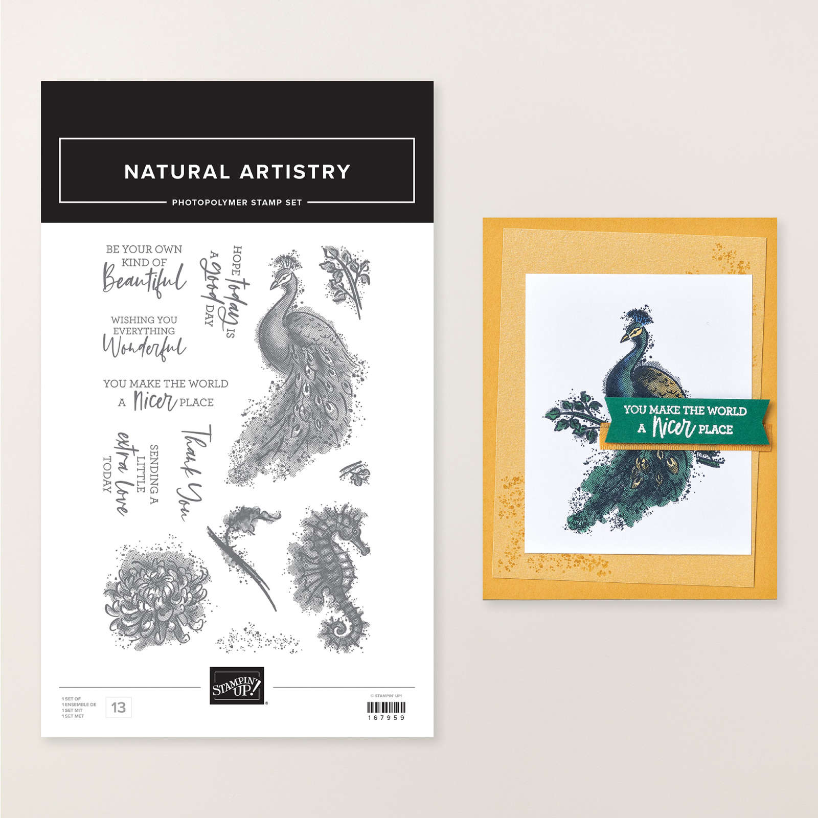 NATURAL ARTISTRY PHOTOPOLYMER STAMP SET (ENGLISH)
