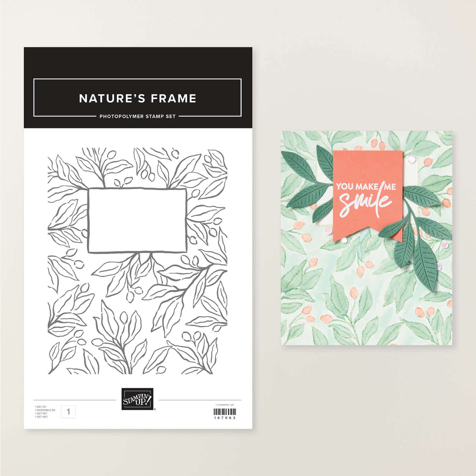 NATURE'S FRAME PHOTOPOLYMER STAMP SET