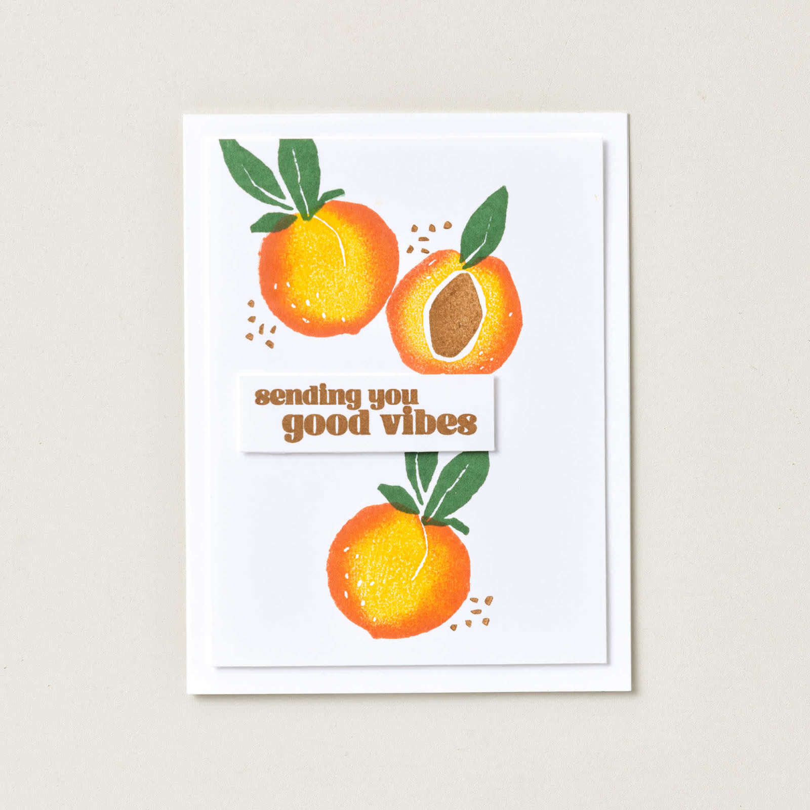 JUST PEACHY PHOTOPOLYMER STAMP SET (ENGLISH)