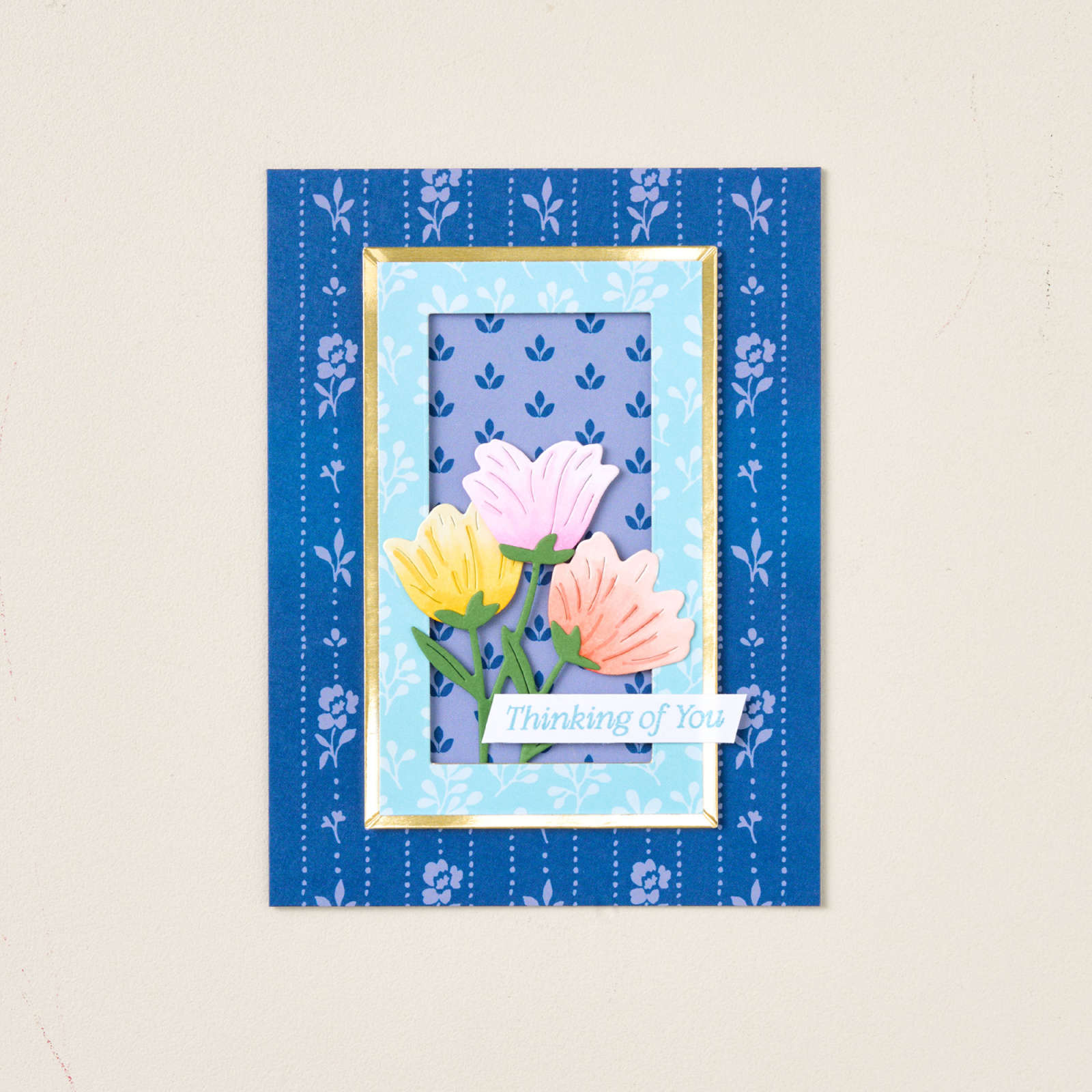 TRUE BLUE FLORALS 12" X 12" (30.5 X 30.5 CM) DESIGNER SERIES PAPER