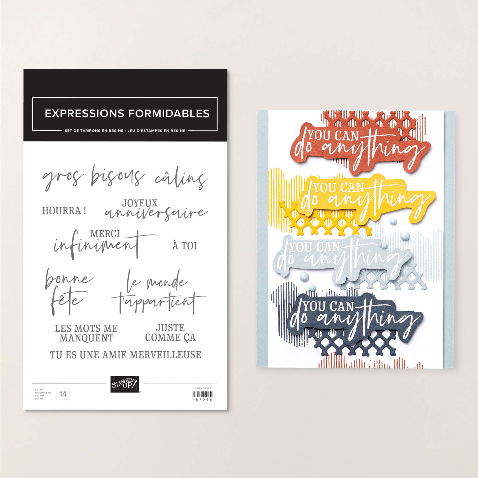 EXPRESSIONS FORMIDABLES PHOTOPOLYMER STAMP SET (FRENCH)