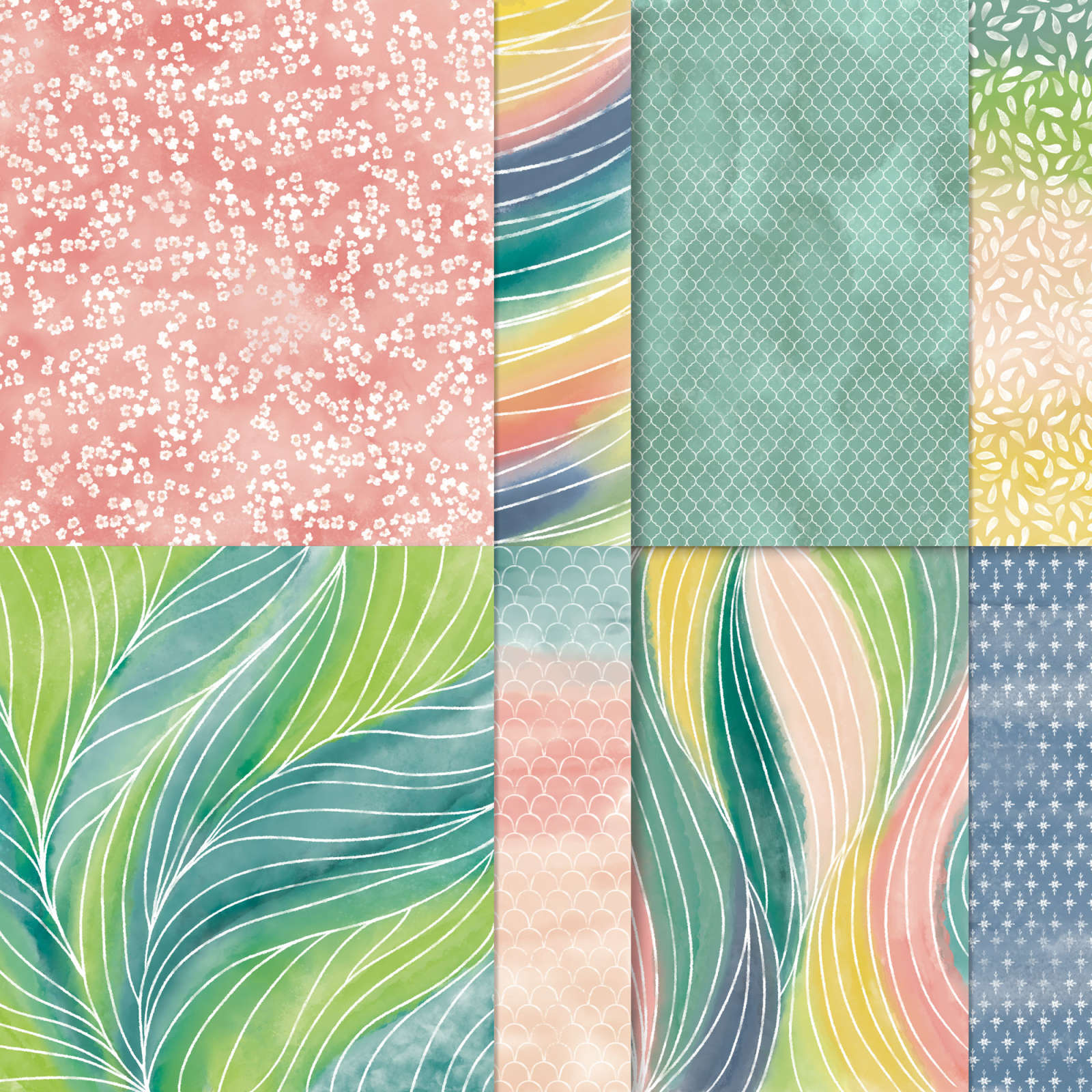 PAINTED ILLUSIONS 12" X 12" (30.5 X 30.5 CM) DESIGNER SERIES PAPER