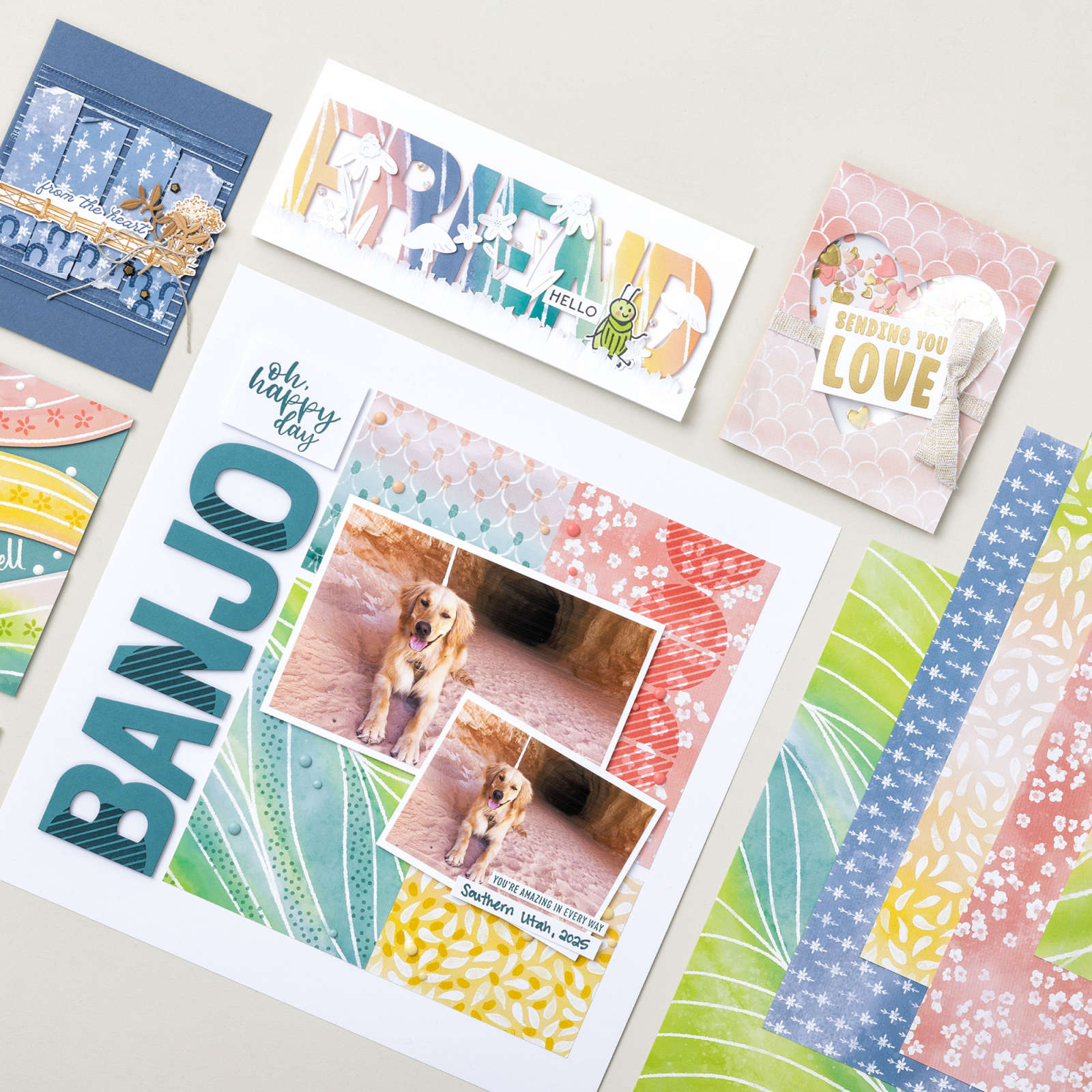 PAINTED ILLUSIONS 12" X 12" (30.5 X 30.5 CM) DESIGNER SERIES PAPER