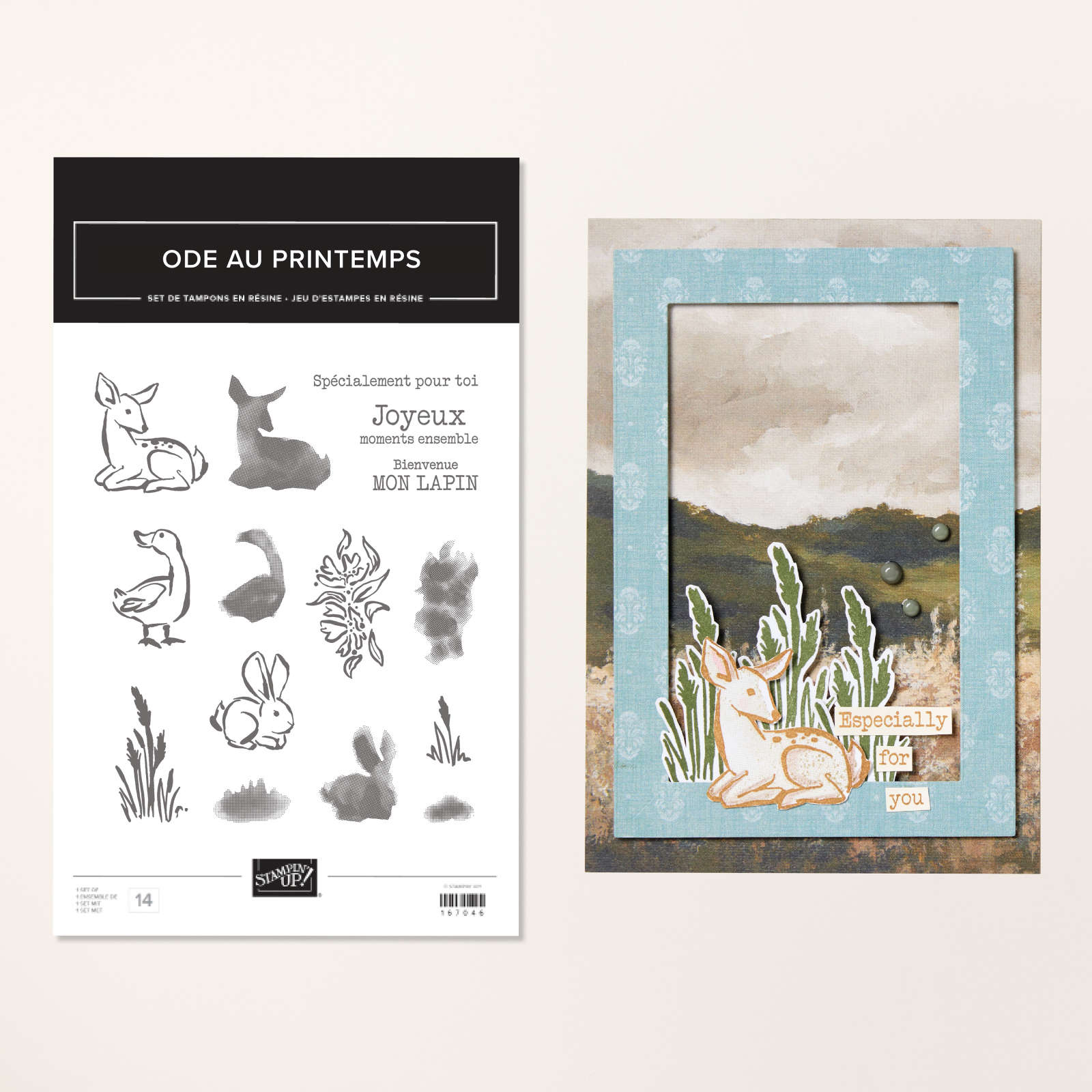 ODE AU PRINTEMPS PHOTOPOLYMER STAMP SET (FRENCH)