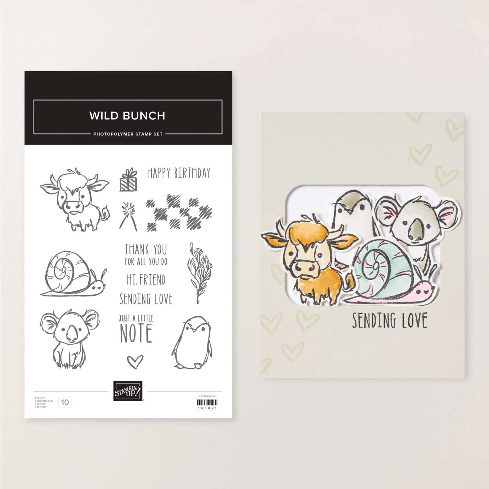 WILD BUNCH PHOTOPOLYMER STAMP SET (ENGLISH)