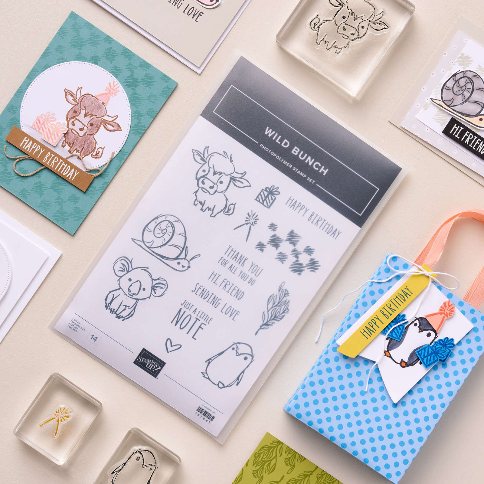 WILD BUNCH PHOTOPOLYMER STAMP SET (ENGLISH)