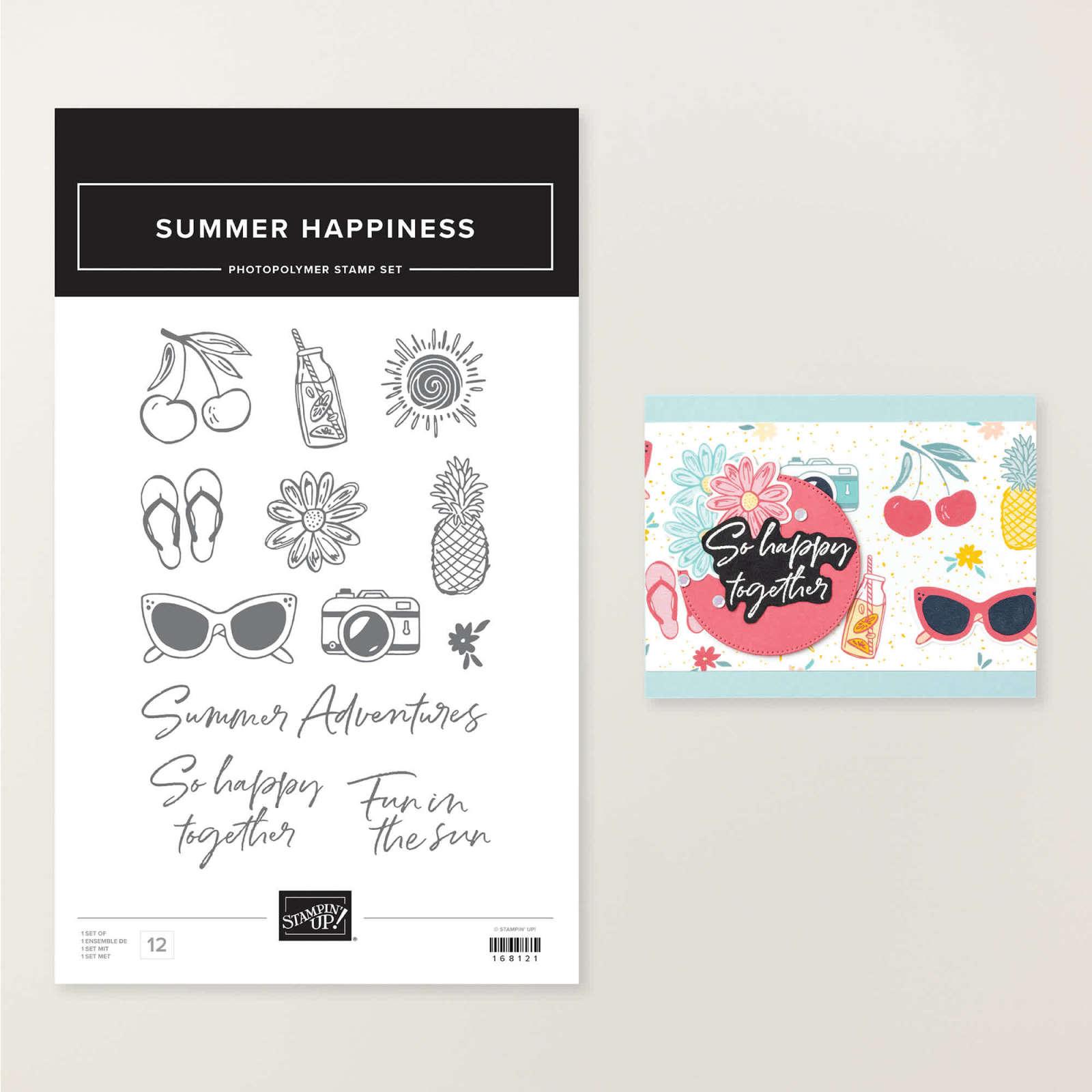 SUMMER HAPPINESS PHOTOPOLYMER STAMP SET (ENGLISH)