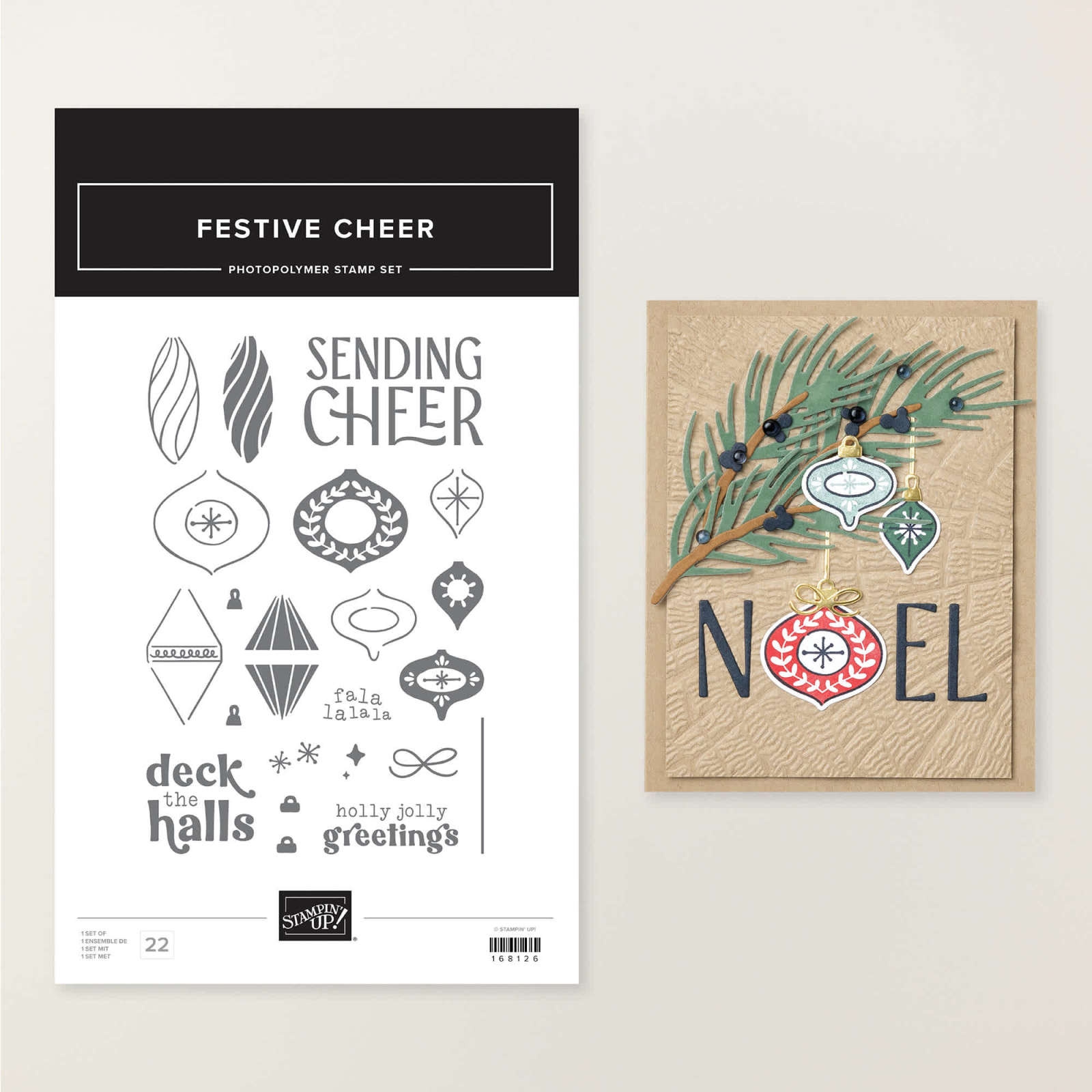 FESTIVE CHEER PHOTOPOLYMER STAMP SET (ENGLISH)