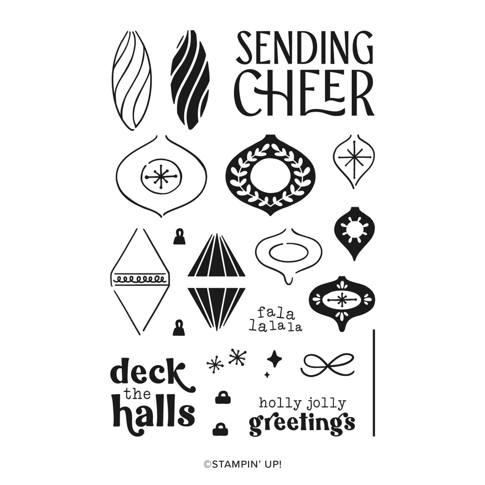 FESTIVE CHEER PHOTOPOLYMER STAMP SET (ENGLISH)