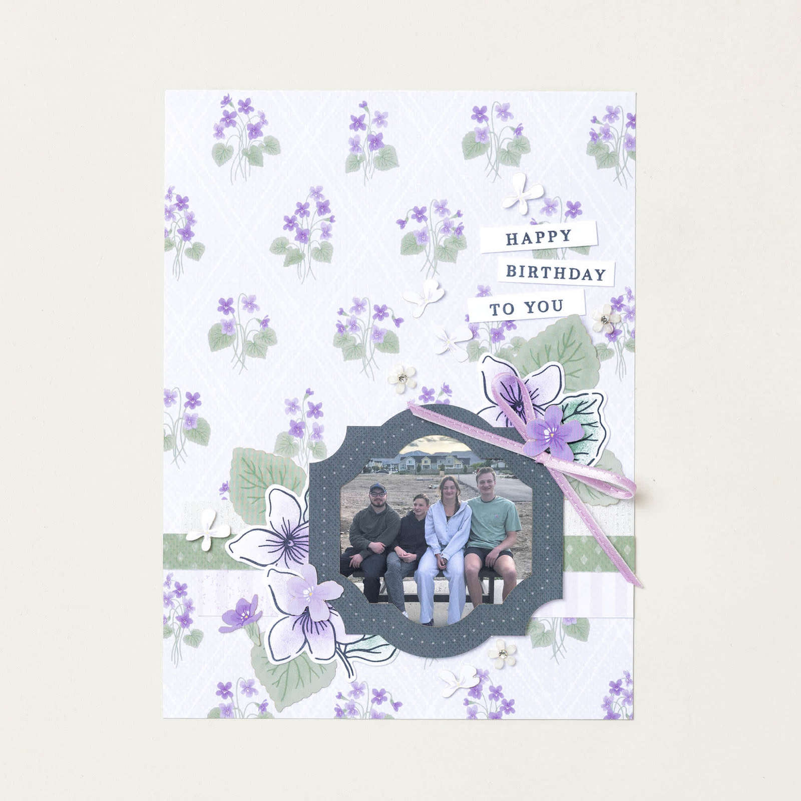 FRAMED VIOLETS PHOTOPOLYMER STAMP SET (ENGLISH)