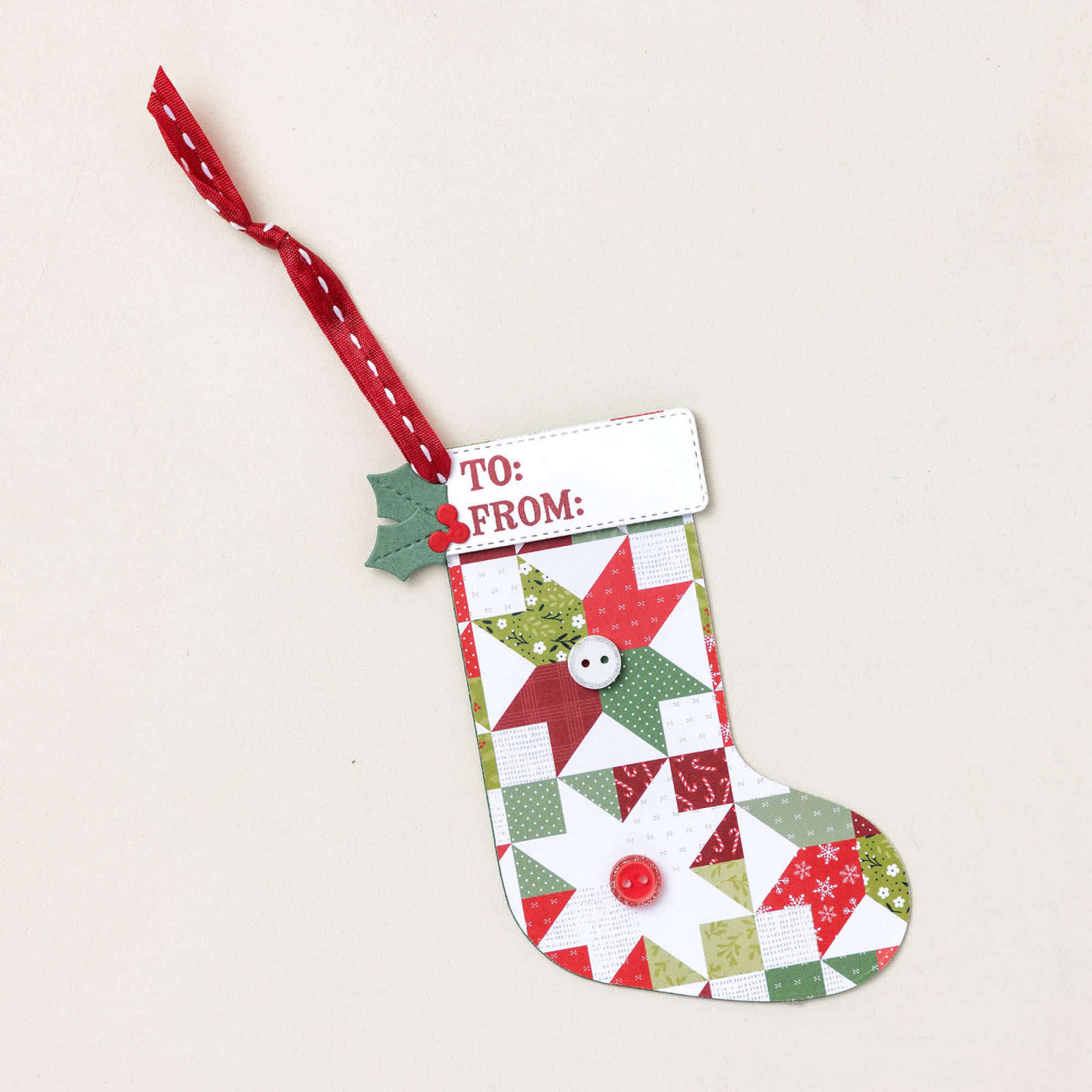 SET DE TAMPONS EN RÉSINE BAS DE NOËL SURPIQUÉS (FRANÇAIS)
