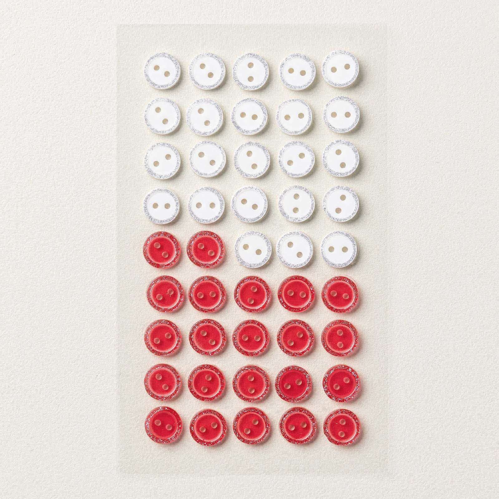 ADHESIVE-BACKED MINI CHRISTMAS BUTTONS