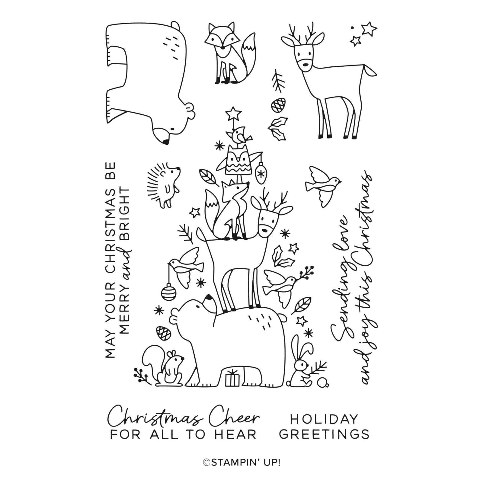 WOODLAND WISHES PHOTOPOLYMER STAMP SET (ENGLISH)