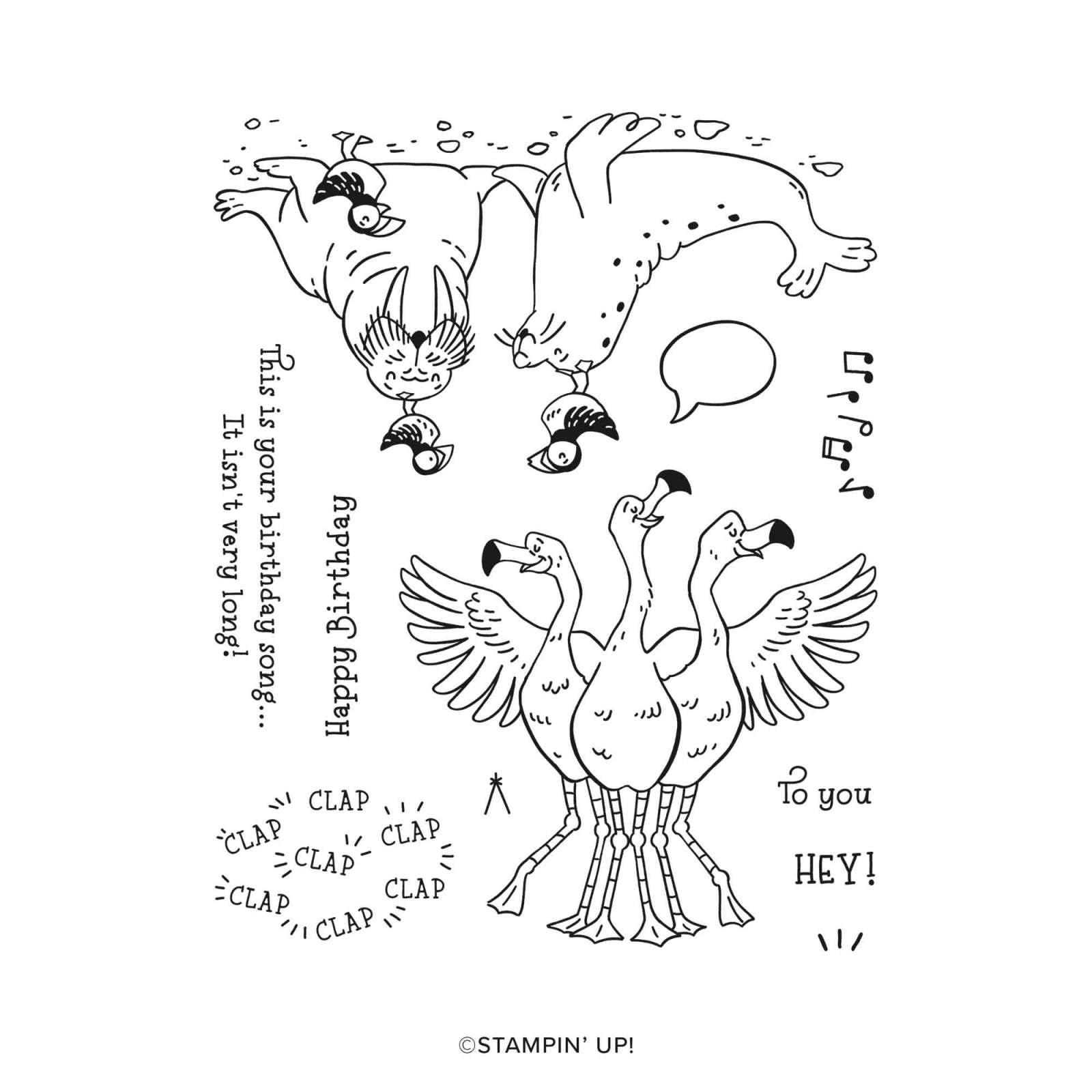 BIRTHDAY SONG PHOTOPOLYMER STAMP SET (ENGLISH)
