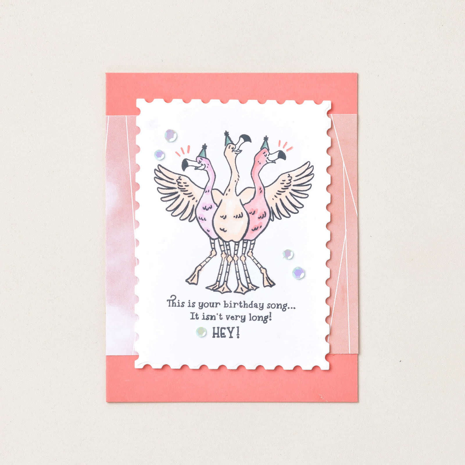 BIRTHDAY SONG PHOTOPOLYMER STAMP SET (ENGLISH)