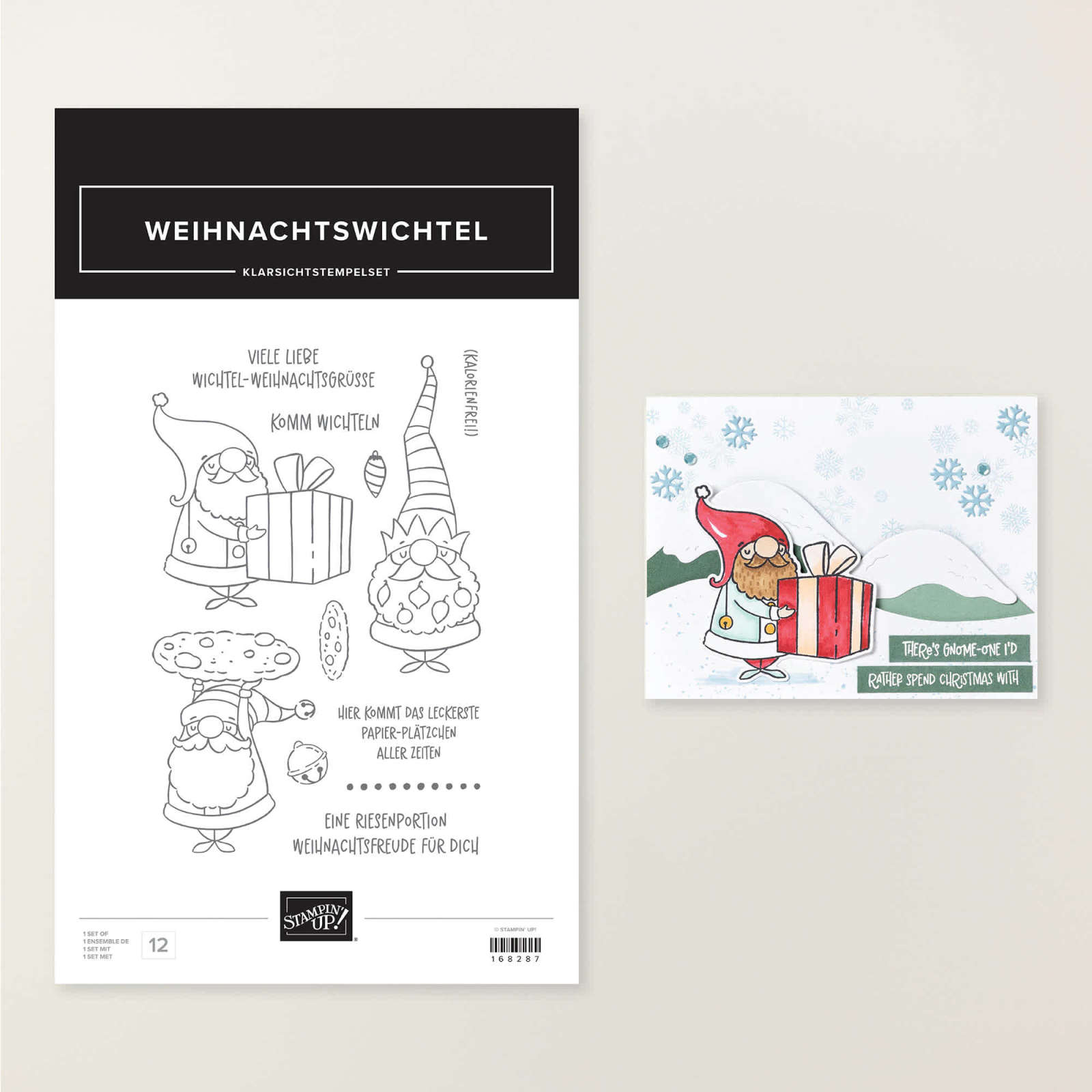 STEMPELSET KLARSICHT WEIHNACHTSWICHTEL (DEUTSCH)