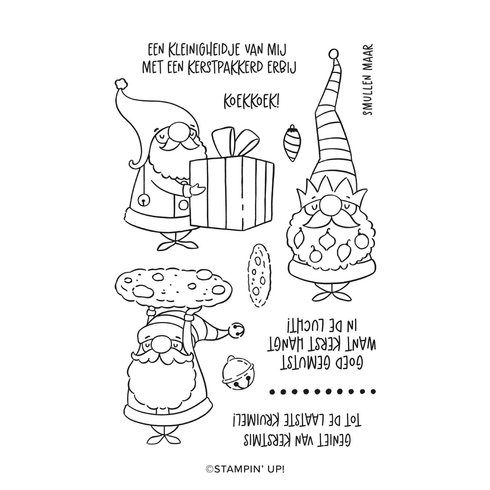 FOTOPOLYMEERSTEMPELSET KERSTKABOUTERS (NEDERLANDS)