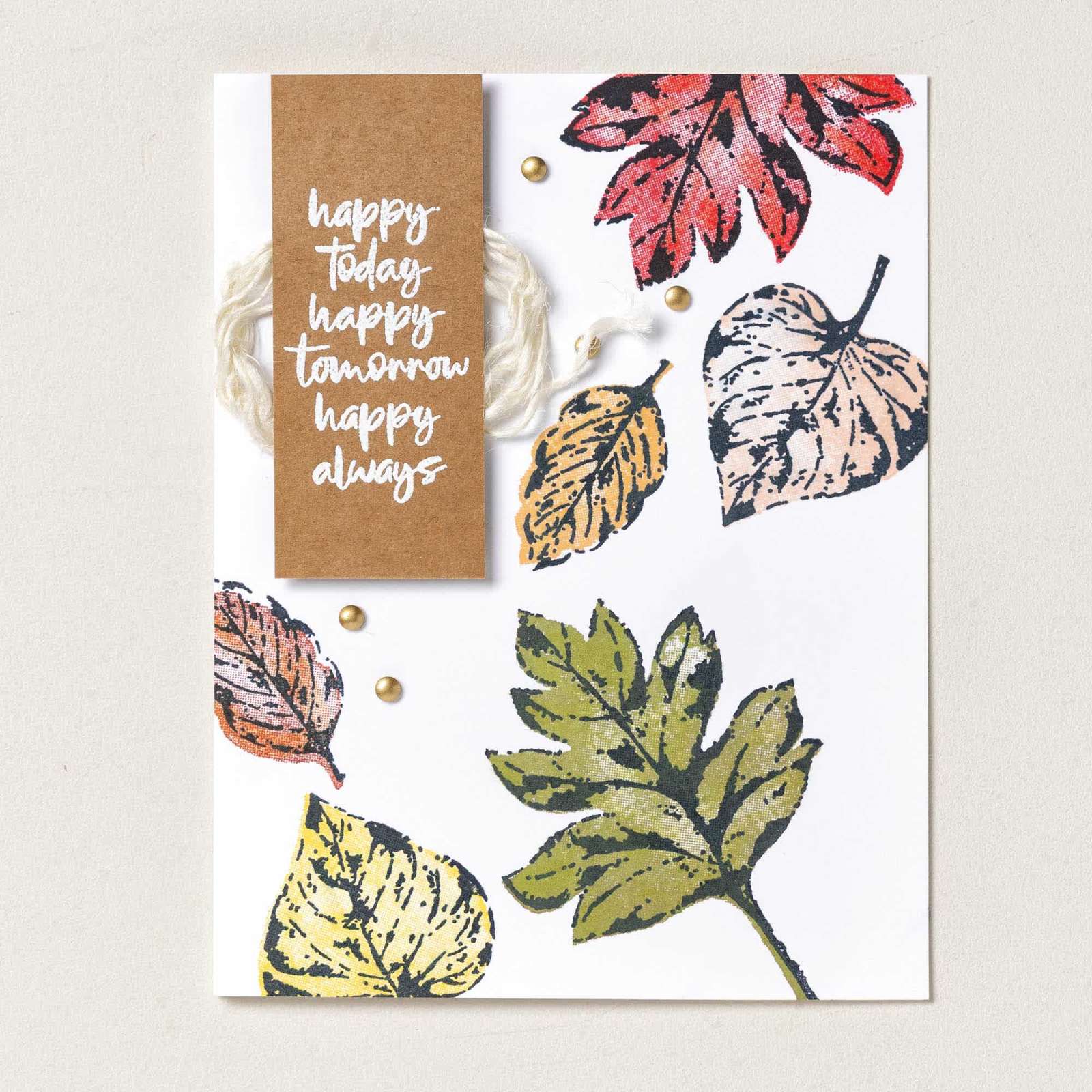 ELEGANT LEAVES PHOTOPOLYMER STAMP SET (ENGLISH)
