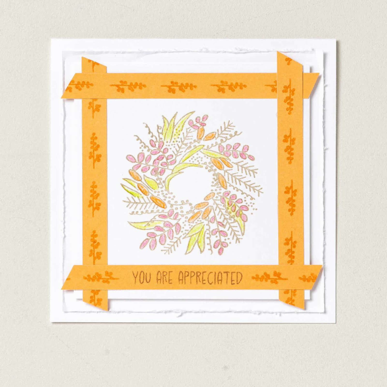 THANKS & GIVING PHOTOPOLYMER STAMP SET (ENGLISH)
