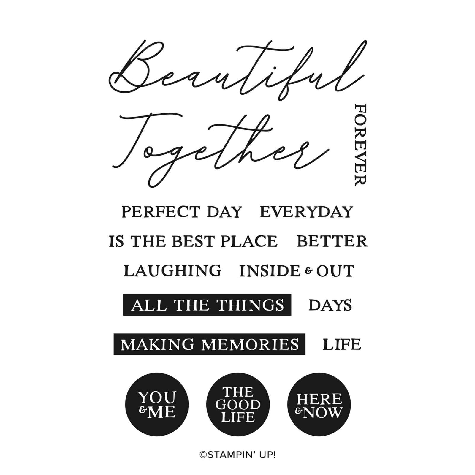 BEAUTIFUL TOGETHER PHOTOPOLYMER STAMP SET (ENGLISH)