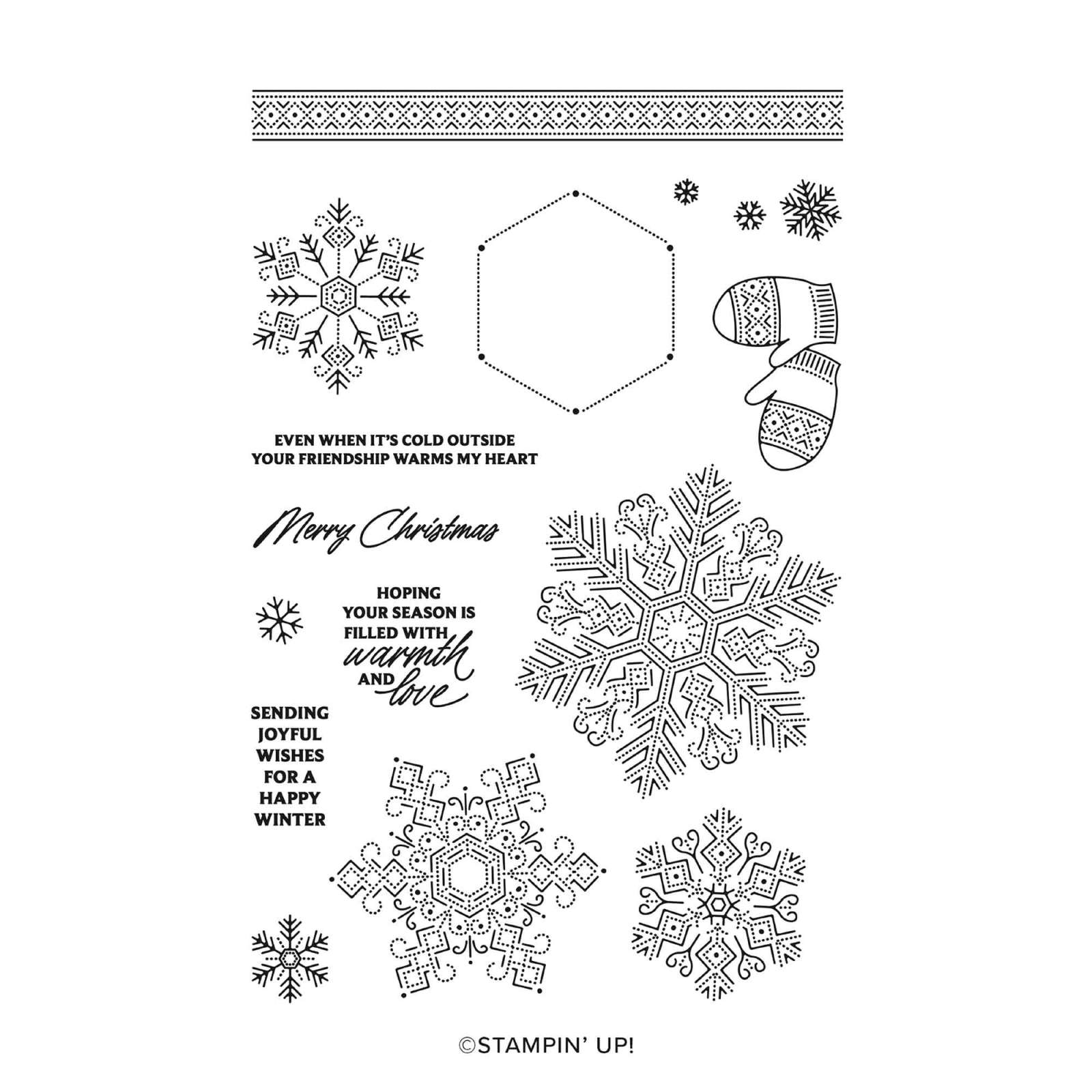 DREAMY SNOWFLAKES PHOTOPOLYMER STAMP SET (ENGLISH)