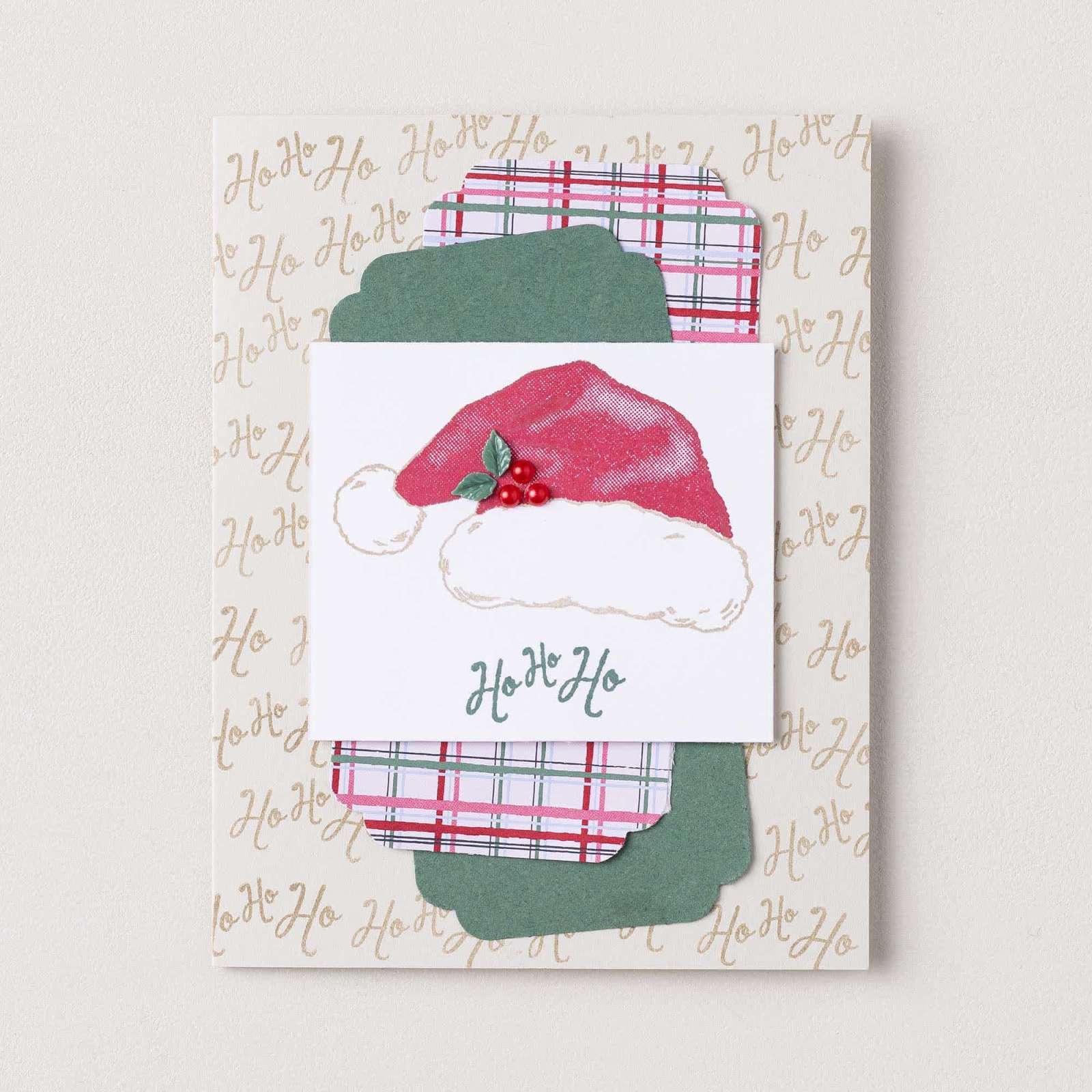 SANTA'S HAT PHOTOPOLYMER STAMP SET (ENGLISH)