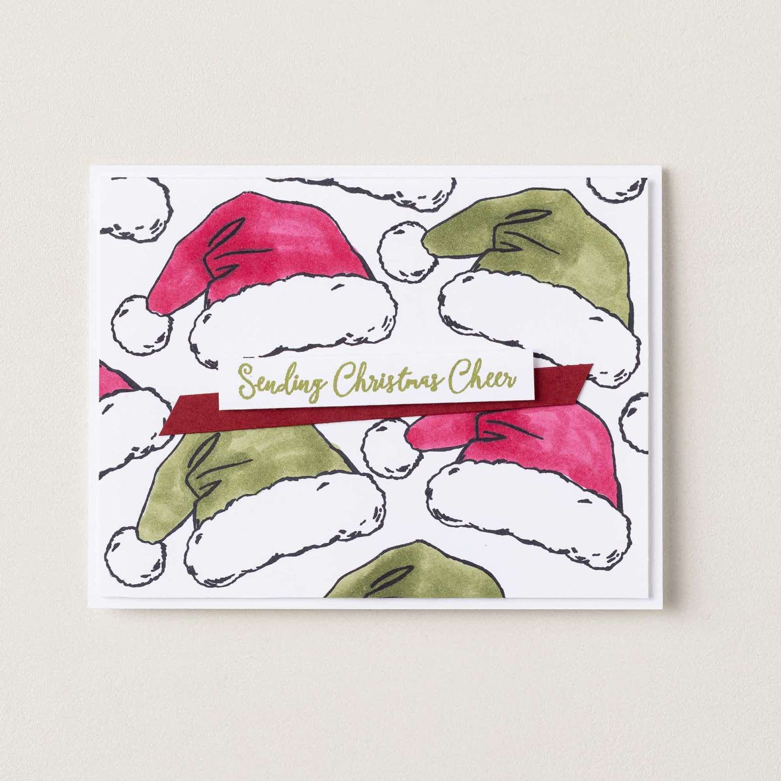 SANTA'S HAT PHOTOPOLYMER STAMP SET (ENGLISH)