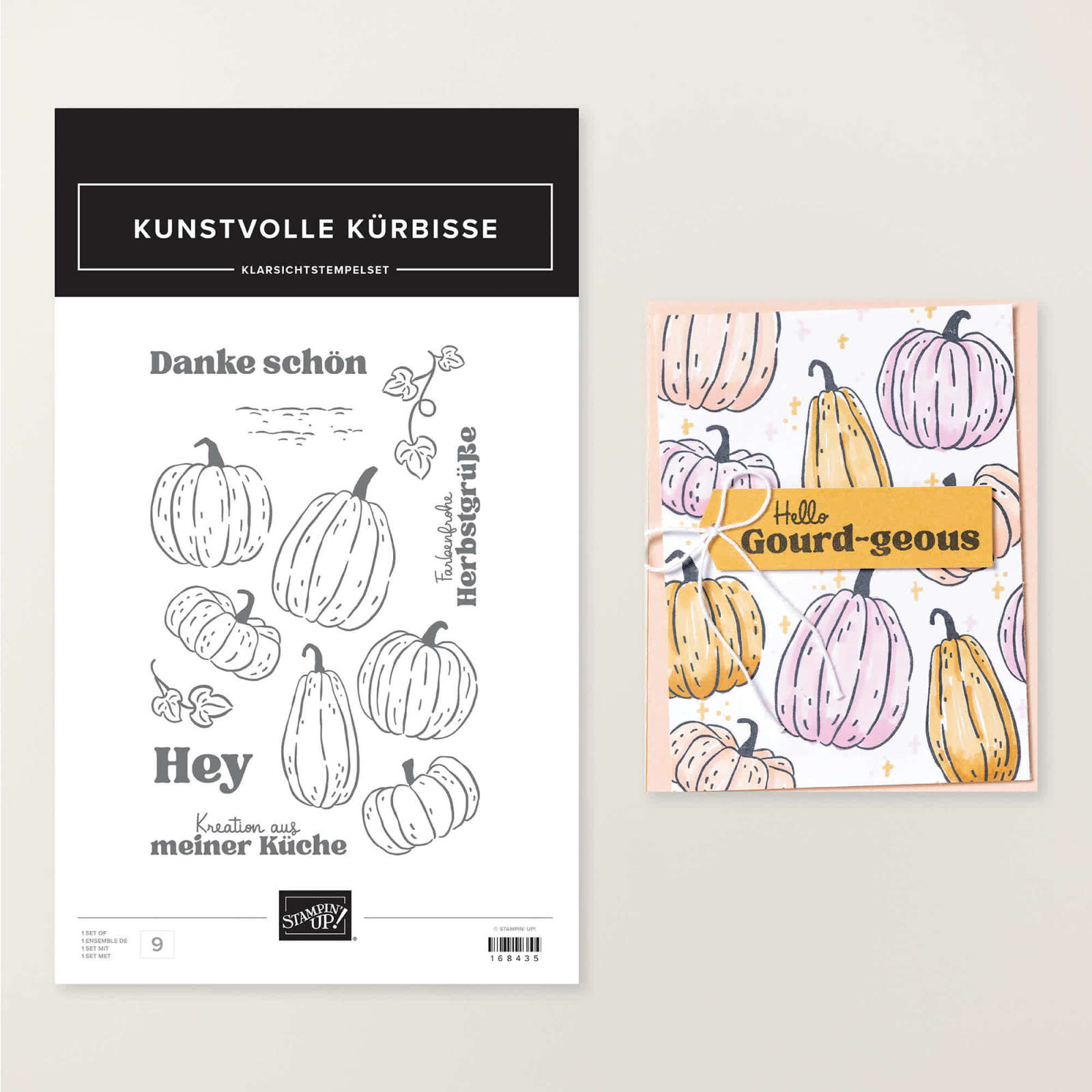 STEMPELSET KLARSICHT KUNSTVOLLE KÜRBISSE (DEUTSCH)