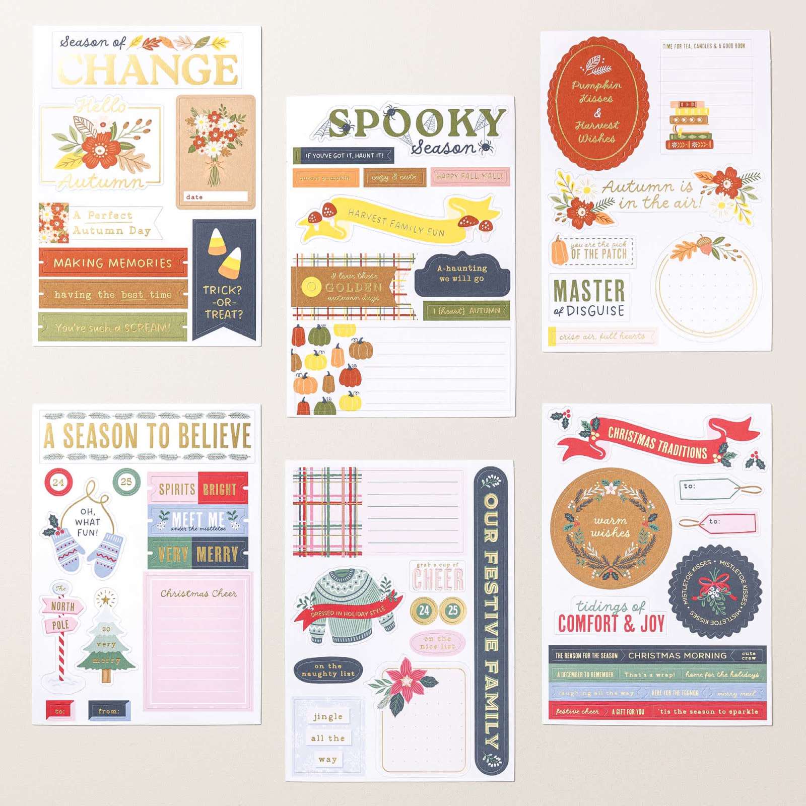 HARVEST & HOLLY MIX & MATCH SPECIALTY EPHEMERA PACK (ENGLISH)