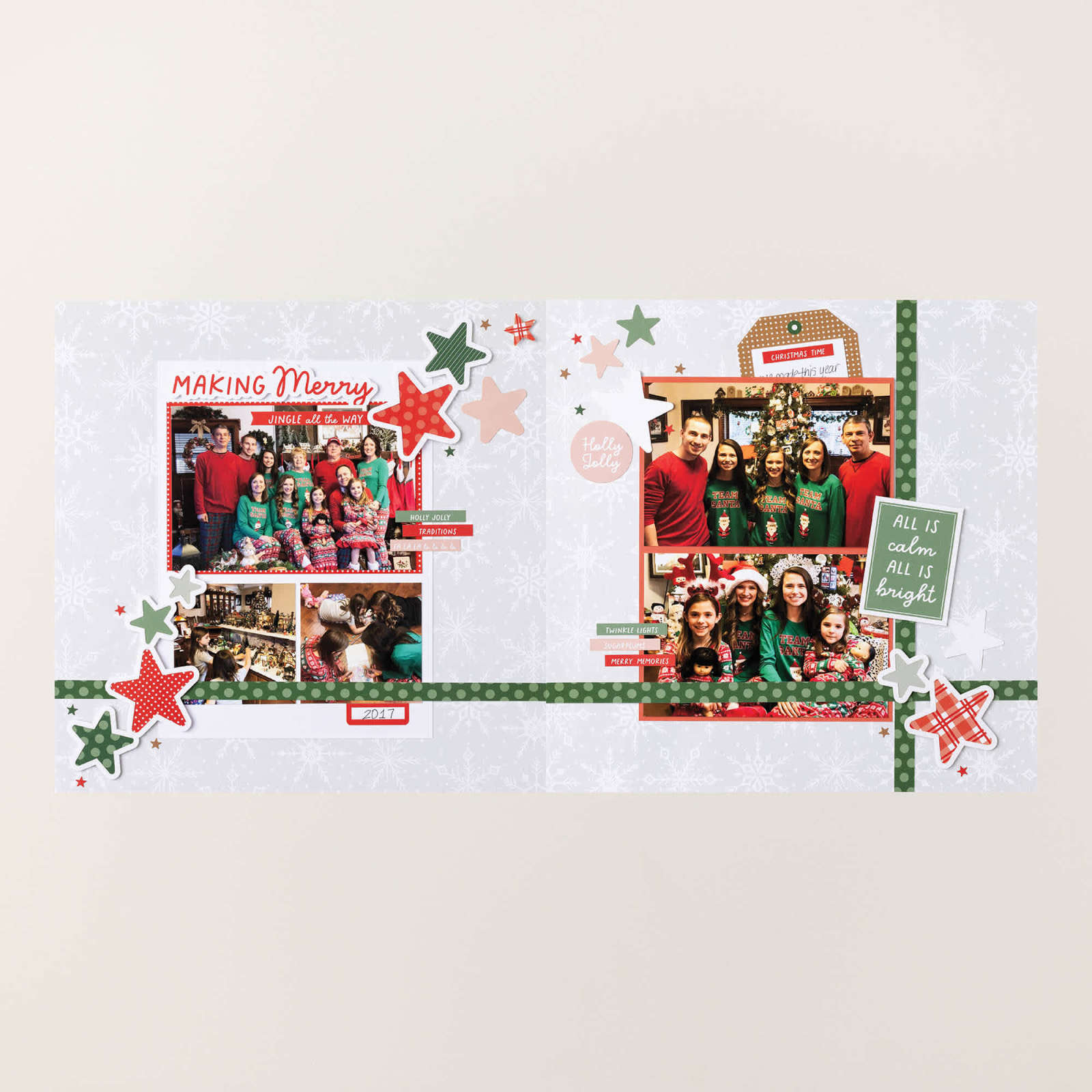 HOME FOR CHRISTMAS SCRAPBOOKING WORKSHOP KIT (ENGLISH)
