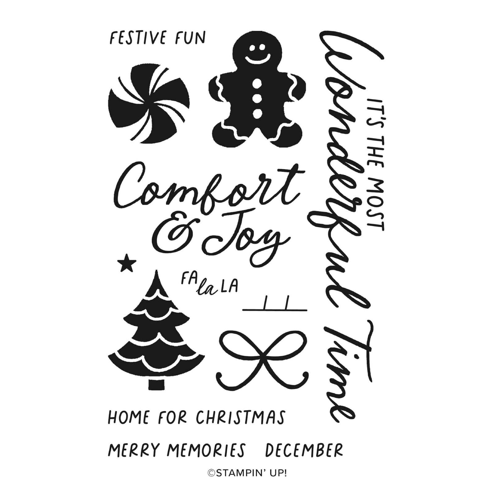 HOME FOR CHRISTMAS PHOTOPOLYMER STAMP SET (ENGLISH)