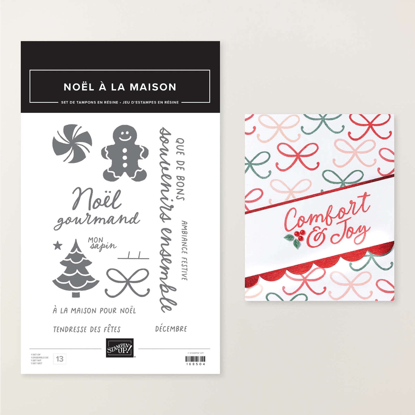 STEMPELSET KLARSICHT NOËL À LA MAISON (FRANZÖSISCH)