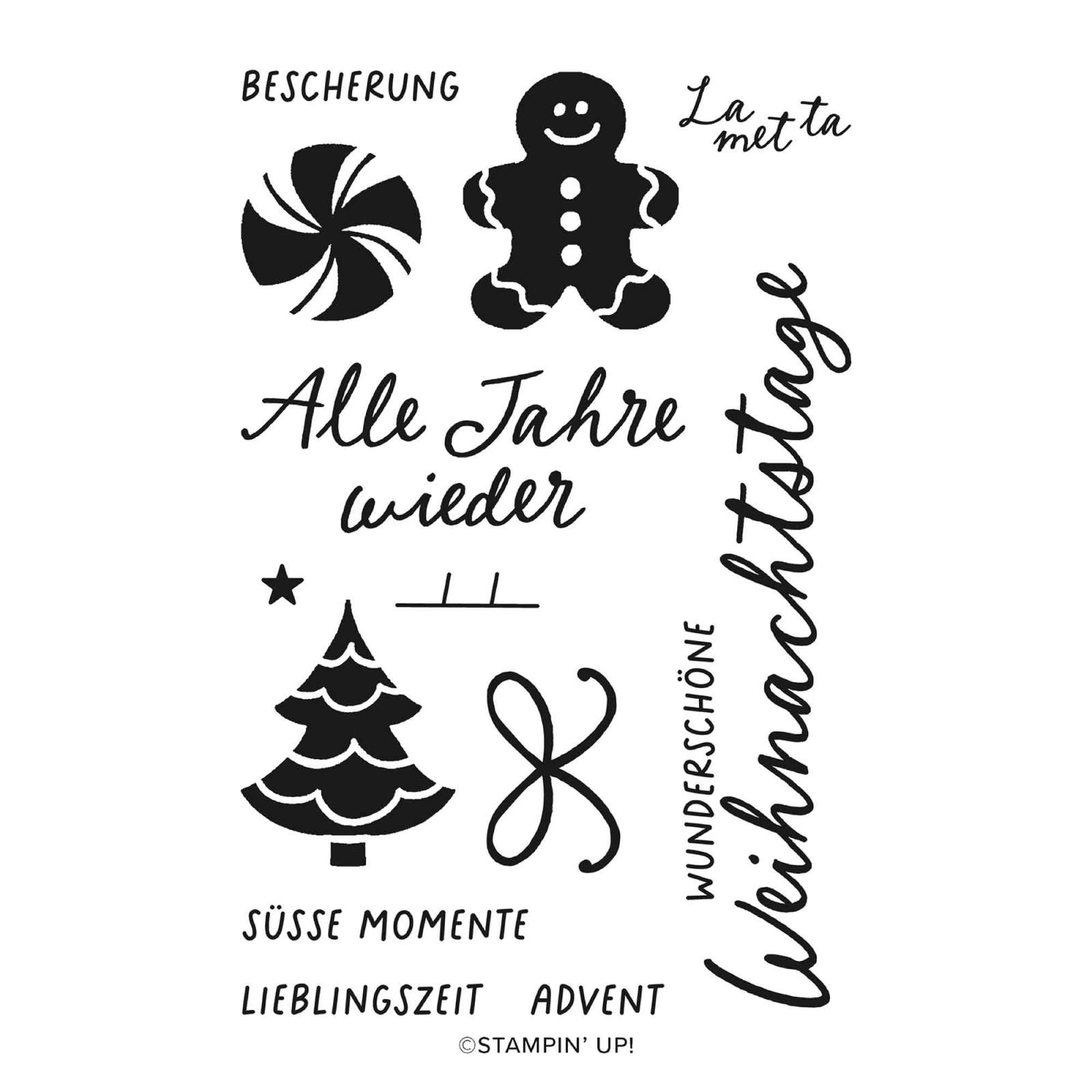STEMPELSET KLARSICHT ES WEIHNACHTET DAHEIM (DEUTSCH)